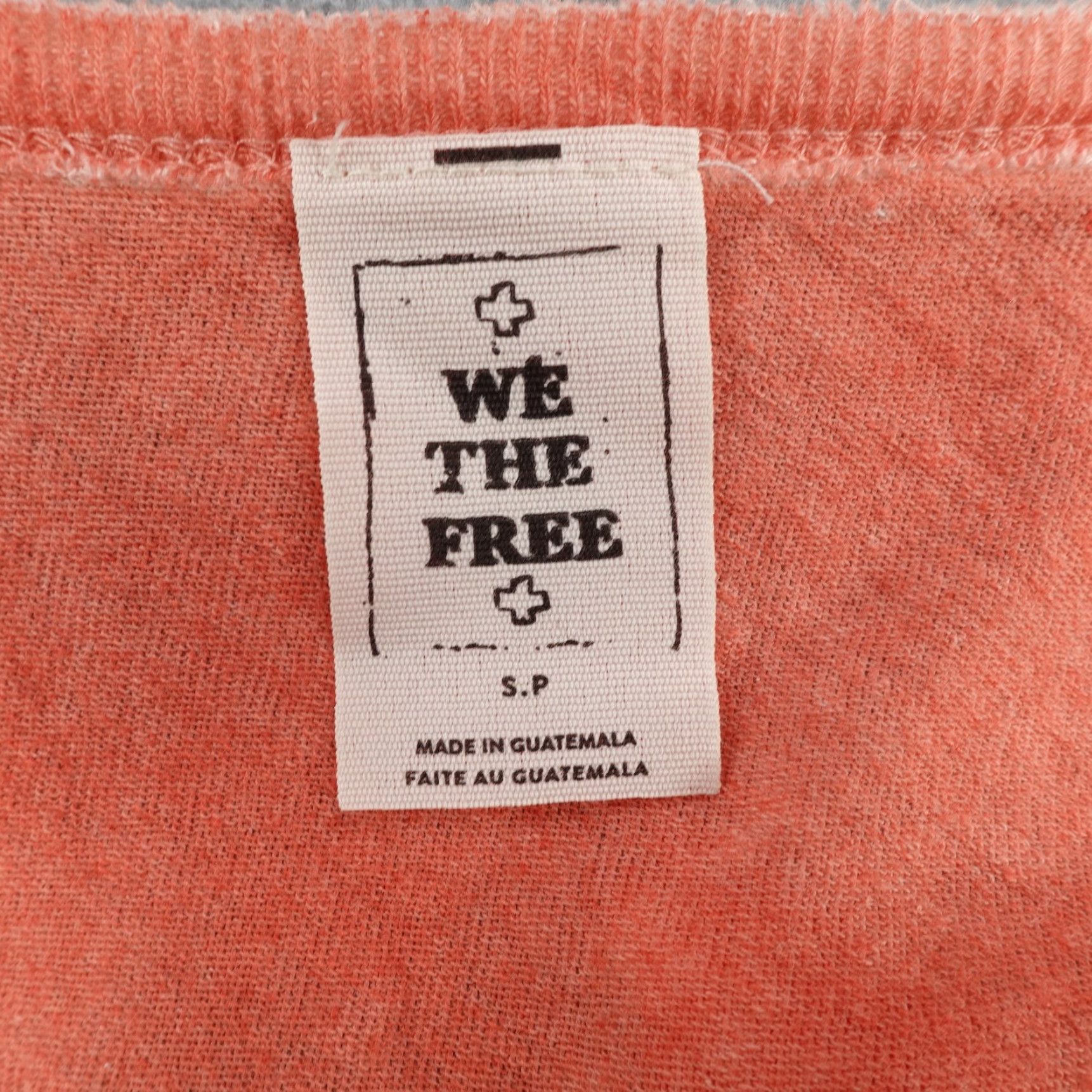 Vintage We The Free Shirt Women S Pink Asymmetrical Beach Tee Top Burnout V Neck Size S / US 4 / IT 40 - 7 Thumbnail