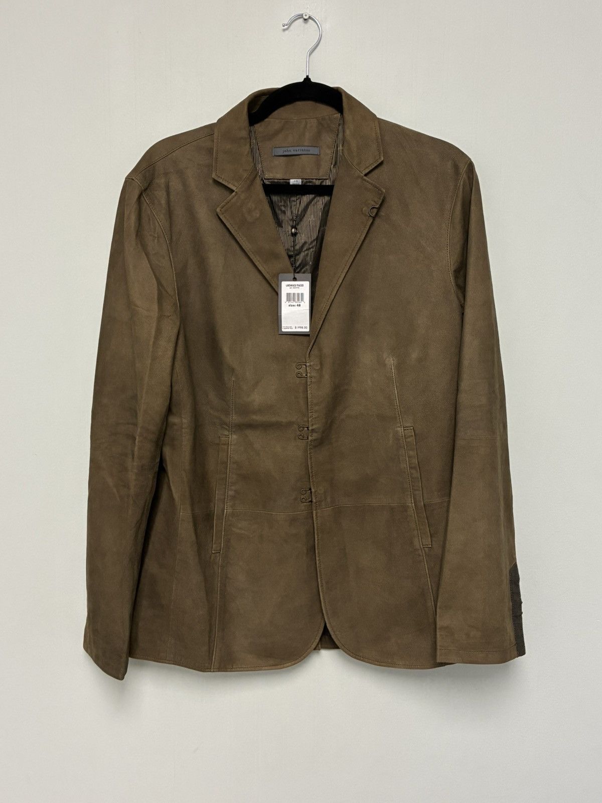 John Varvatos Suede Hook and Bar Jacket EU 48 USA 38 Size US M / EU 48-50 / 2 - 13 Thumbnail