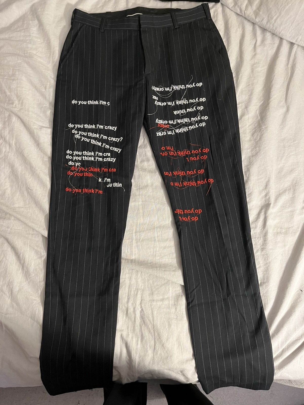 Ev Bravado Ev bravado do you think im crazy pinstripe pants Size US 30 / EU 46 - 1 Thumbnail