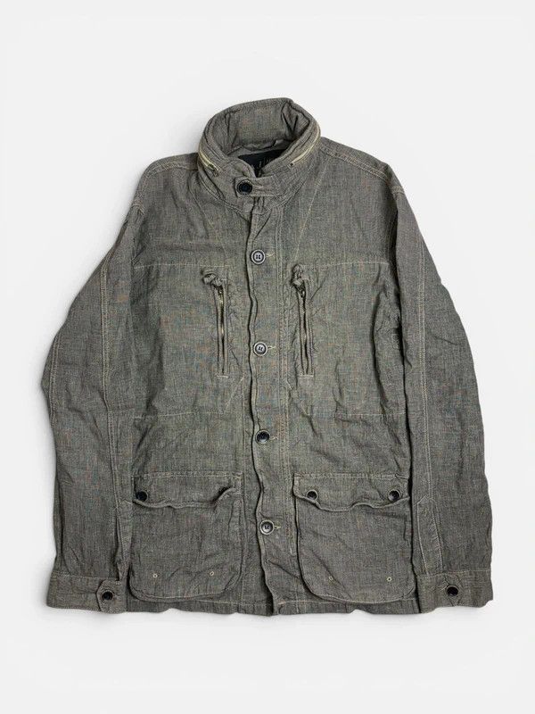 Emporio Armani Emporio Armani 30 Anniversary Linen Utility Jacket Size US L / EU 52-54 / 3 - 1 Thumbnail