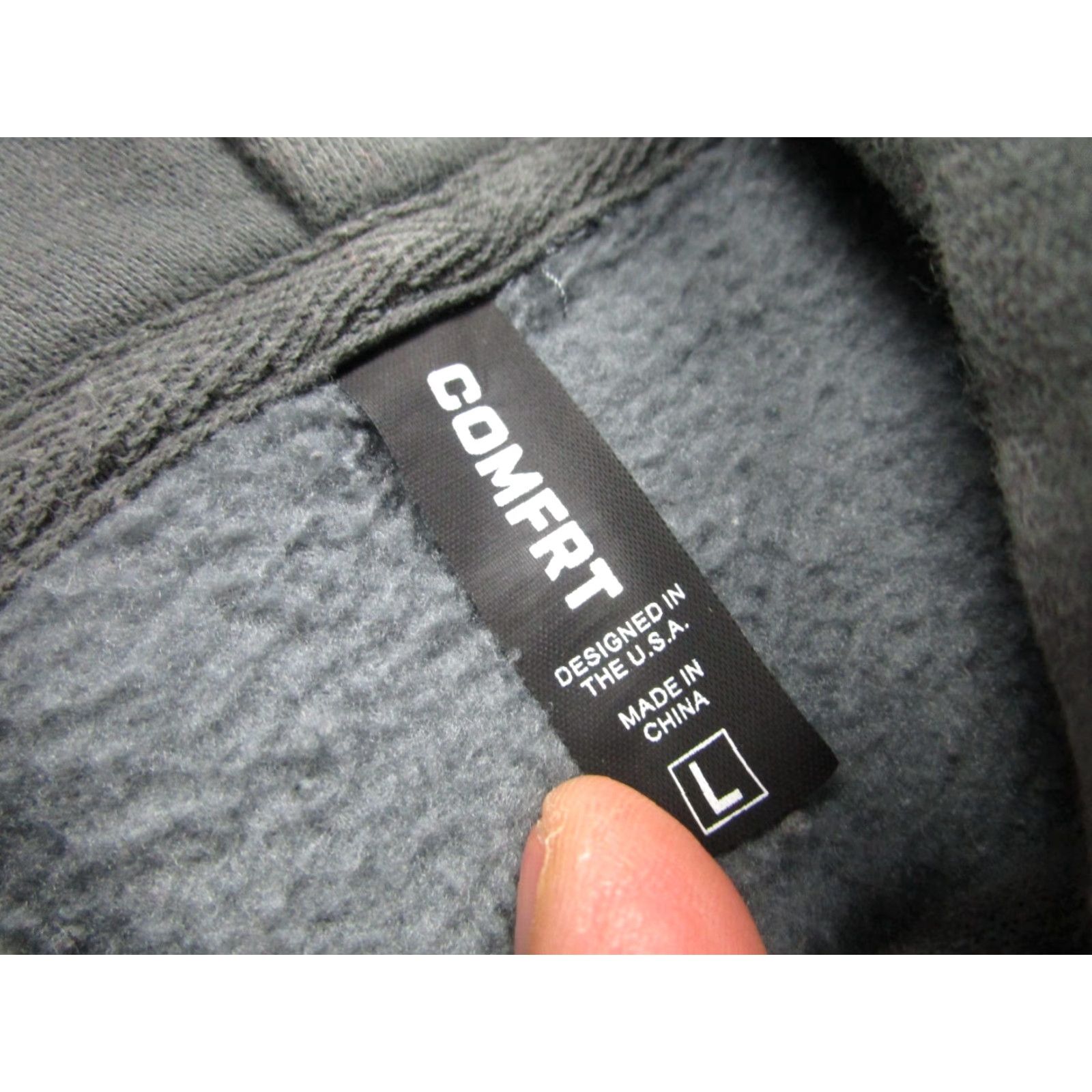 Vintage COMFRT Hoodie Mens Large Gray Heavyweight Fleece Cozy Athleisure Baggy Loose Size US L / EU 52-54 / 3 - 6 Thumbnail