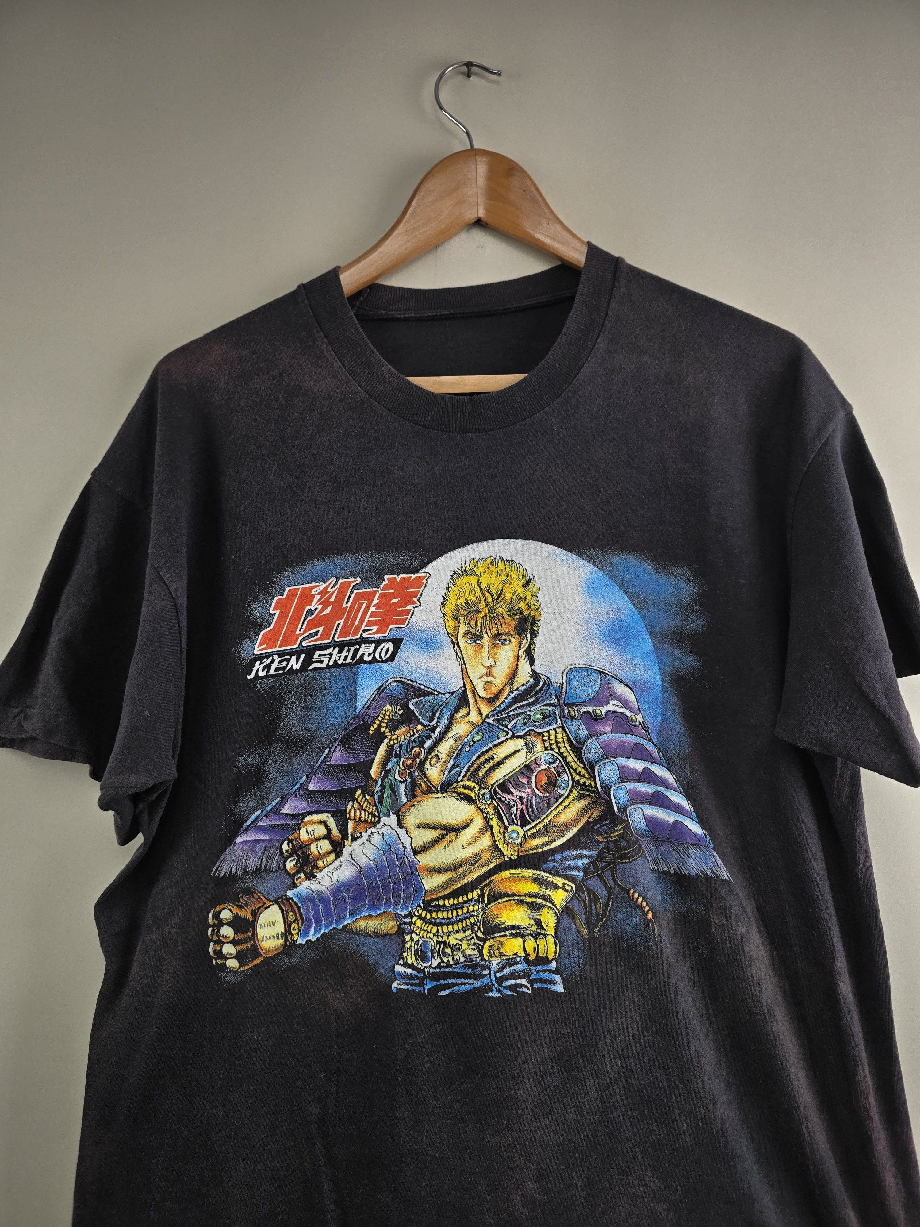 Anime × Japanese Brand × Vintage 90s Hokuto No Ken Kenshiro Fist of the north star Anime tee Size US L / EU 52-54 / 3 - 2 Thumbnail