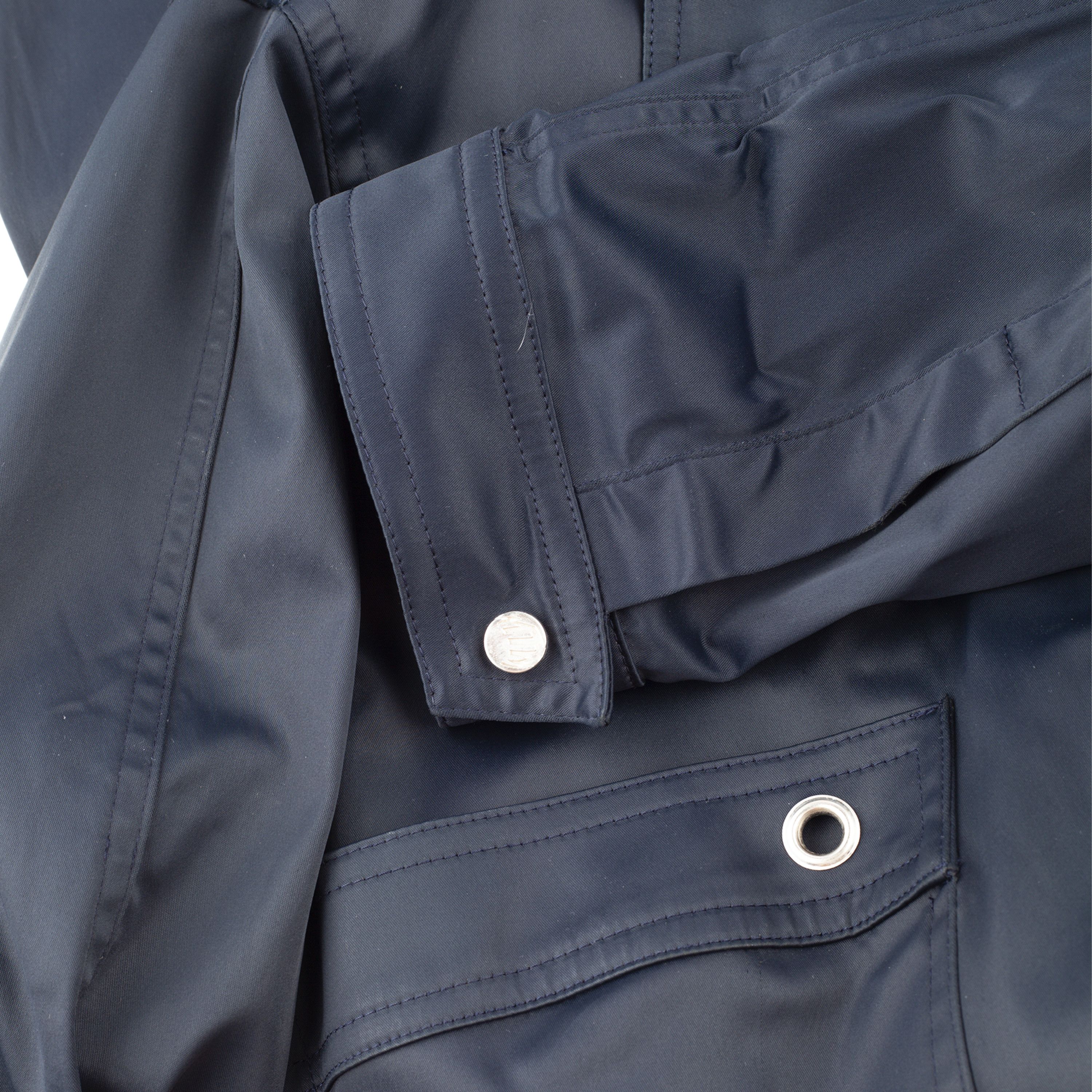 Thierry Mugler Thierry Mugler Vintage Blue Polyamide Trench Coat (M) Size M / US 6-8 / IT 42-44 - 5 Thumbnail