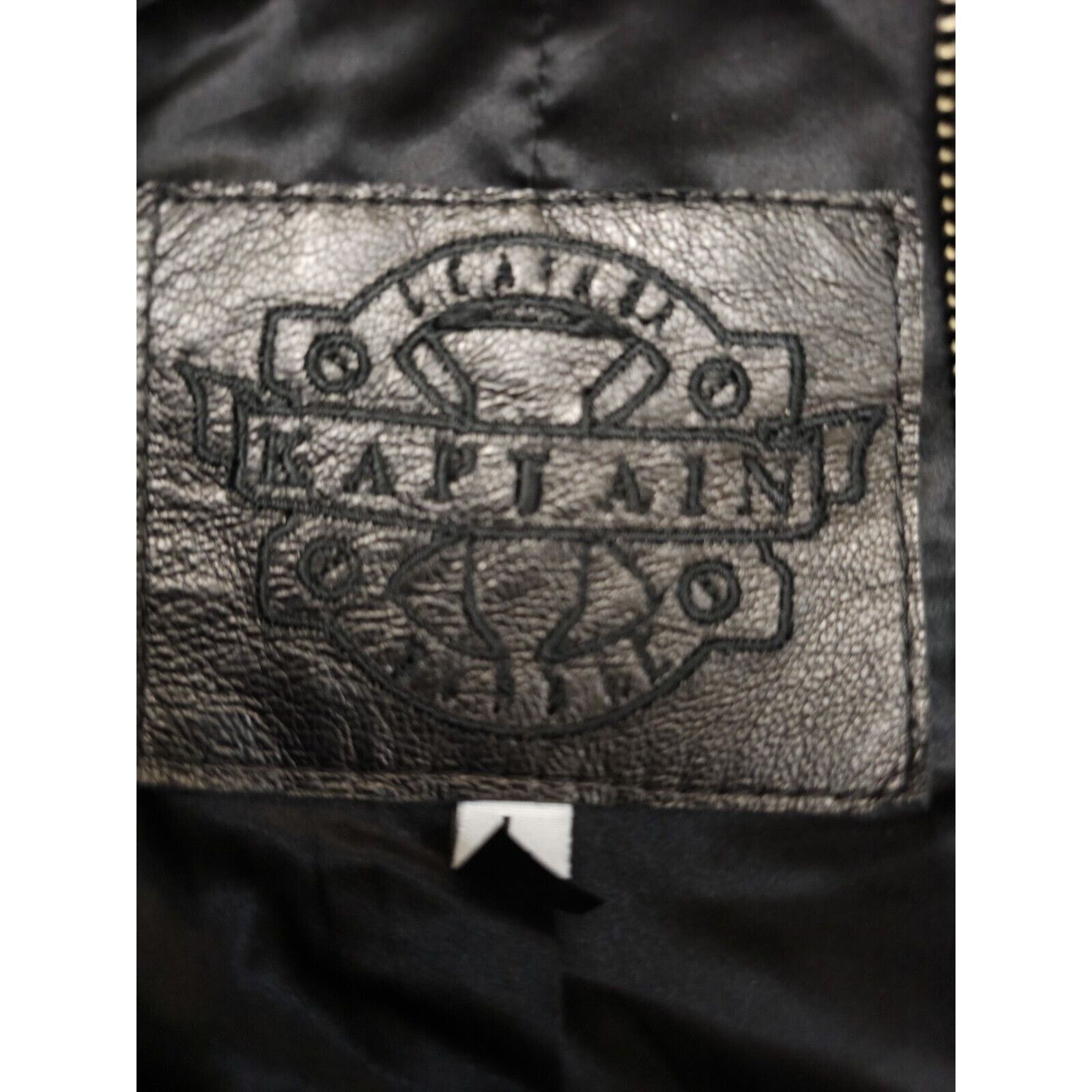 Kaptain Sunshine Kaptain Bubble Mechanic Genuine Embroidered Leather Jacket L Size US L / EU 52-54 / 3 - 11 Thumbnail