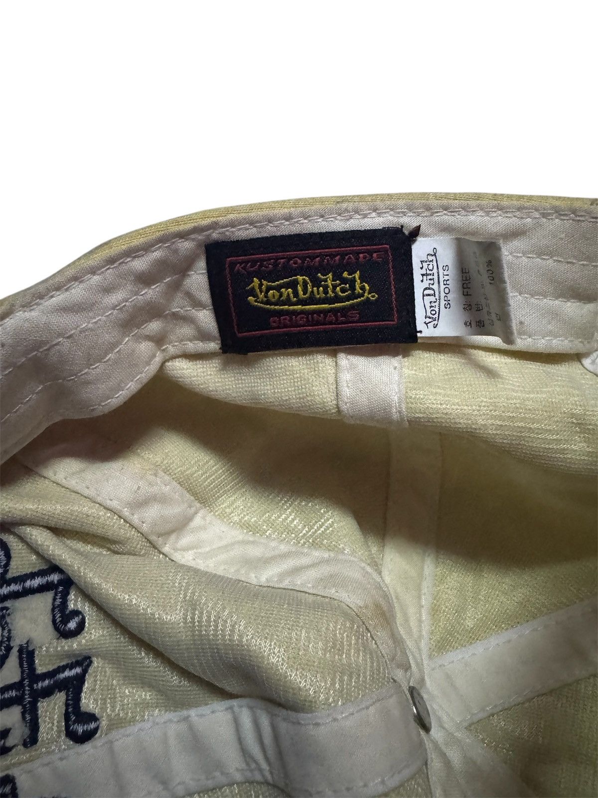 Von Dutch Von Dutch Strapback Cap Hat One Size Size ONE SIZE - 5 Thumbnail