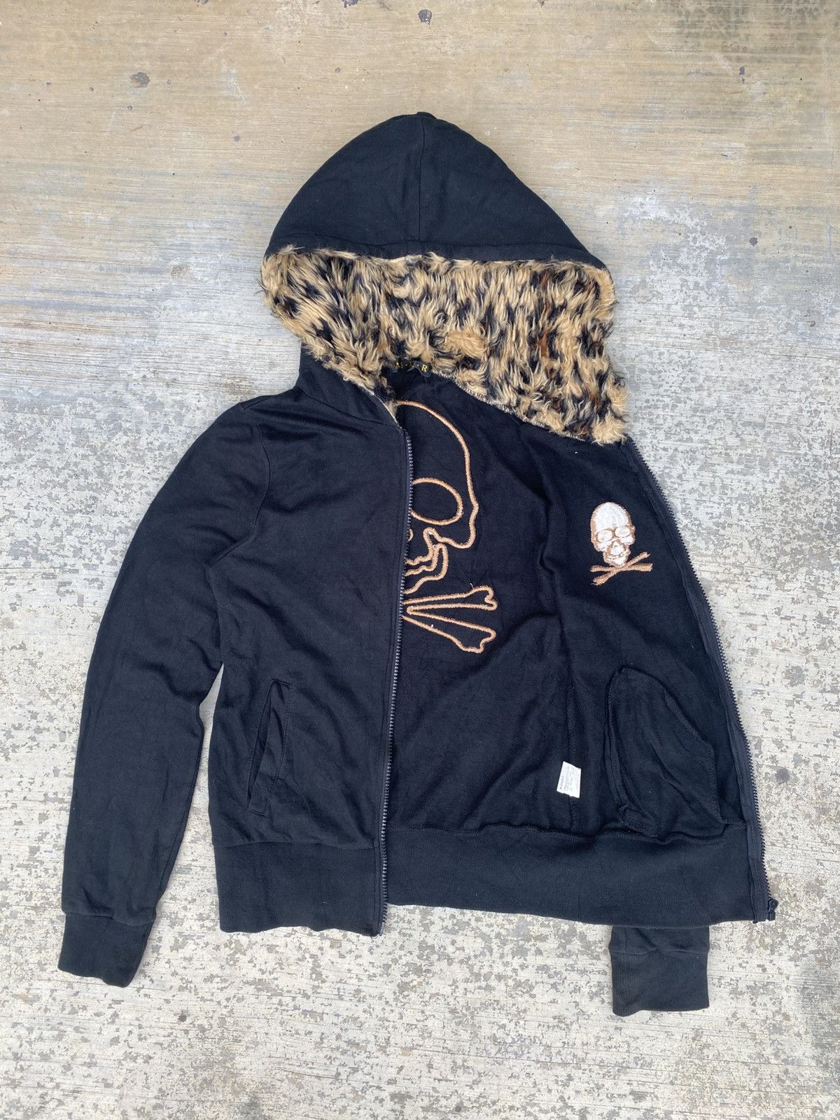 Japanese Brand M.K.R embroidery skull zipper hoodie Size S / US 4 / IT 40 - 6 Thumbnail