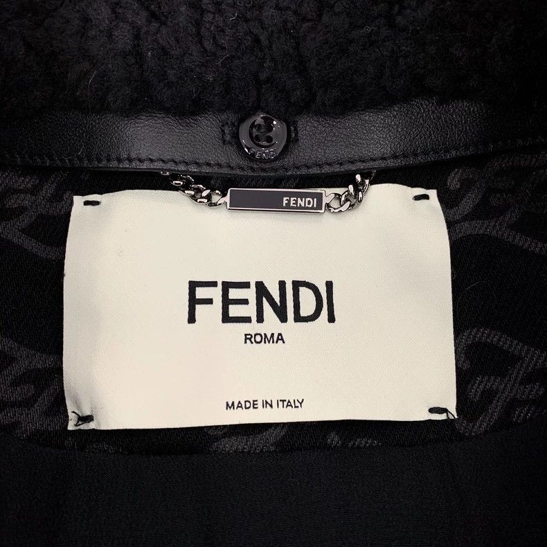 Fendi Fendi Black Logo ZipUp Jacket Size US S / EU 44-46 / 1 - 5 Thumbnail