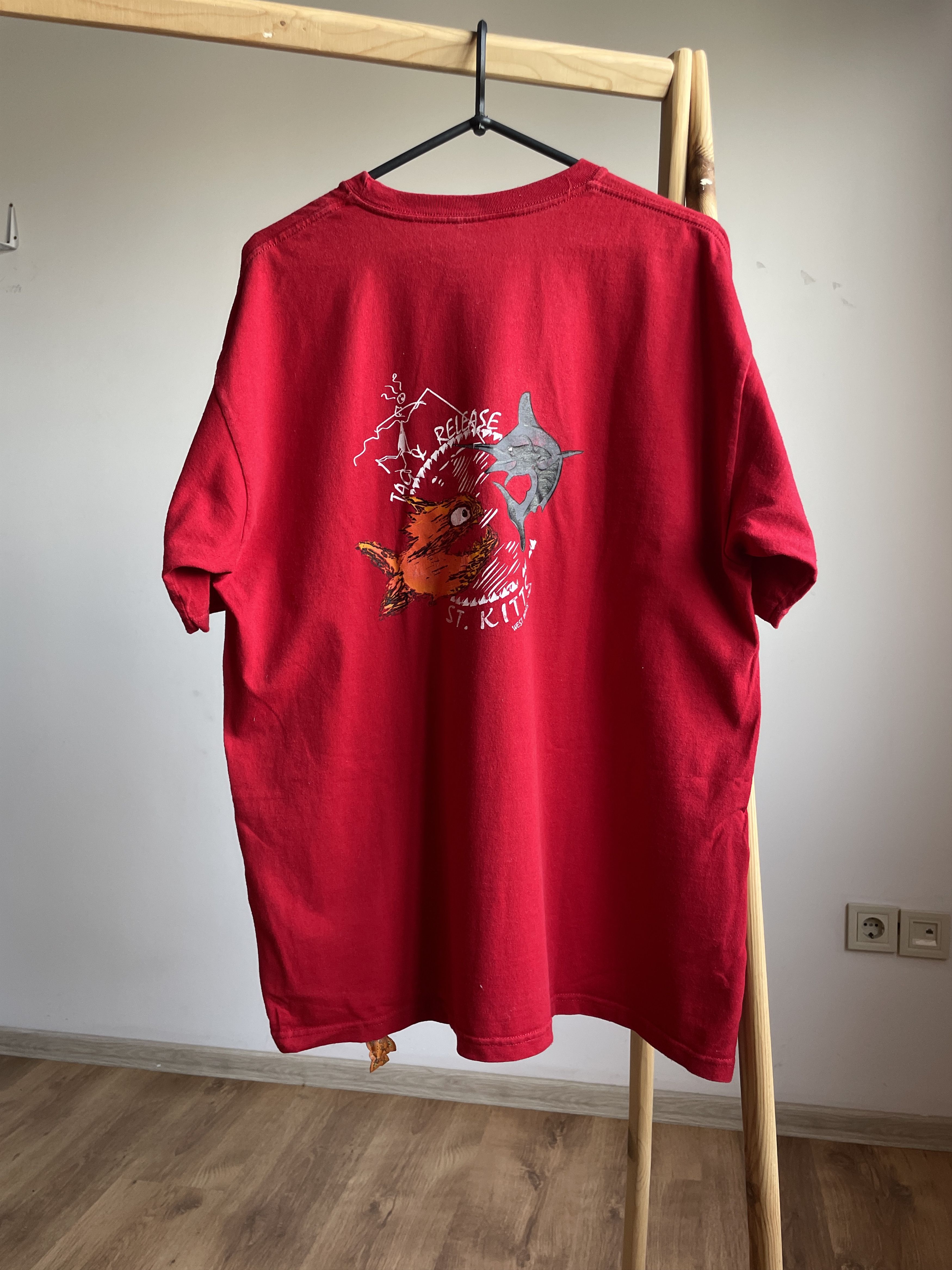 Vintage Pirana Joe Vintage 90's T-Shirt Size XL Size US XL / EU 56 / 4 - 1 Thumbnail