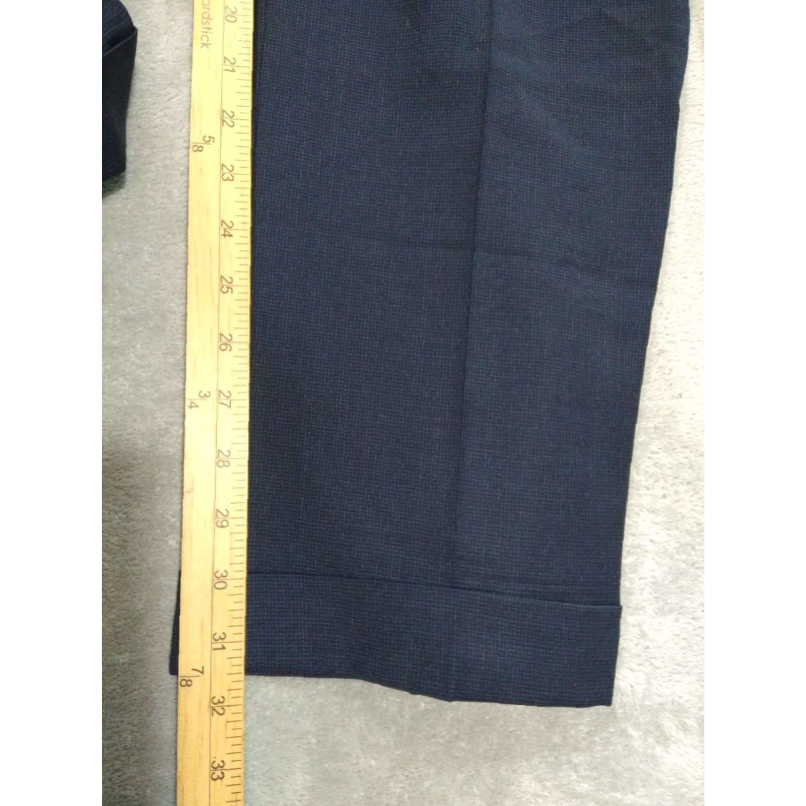Ralph Lauren Ralph Lauren Pants Mens 34x32 Blue Wool Pleated Dress Straight Leg Mid Rise City Preppy Wedding Mens Size US 34 / EU 50 - 5 Thumbnail