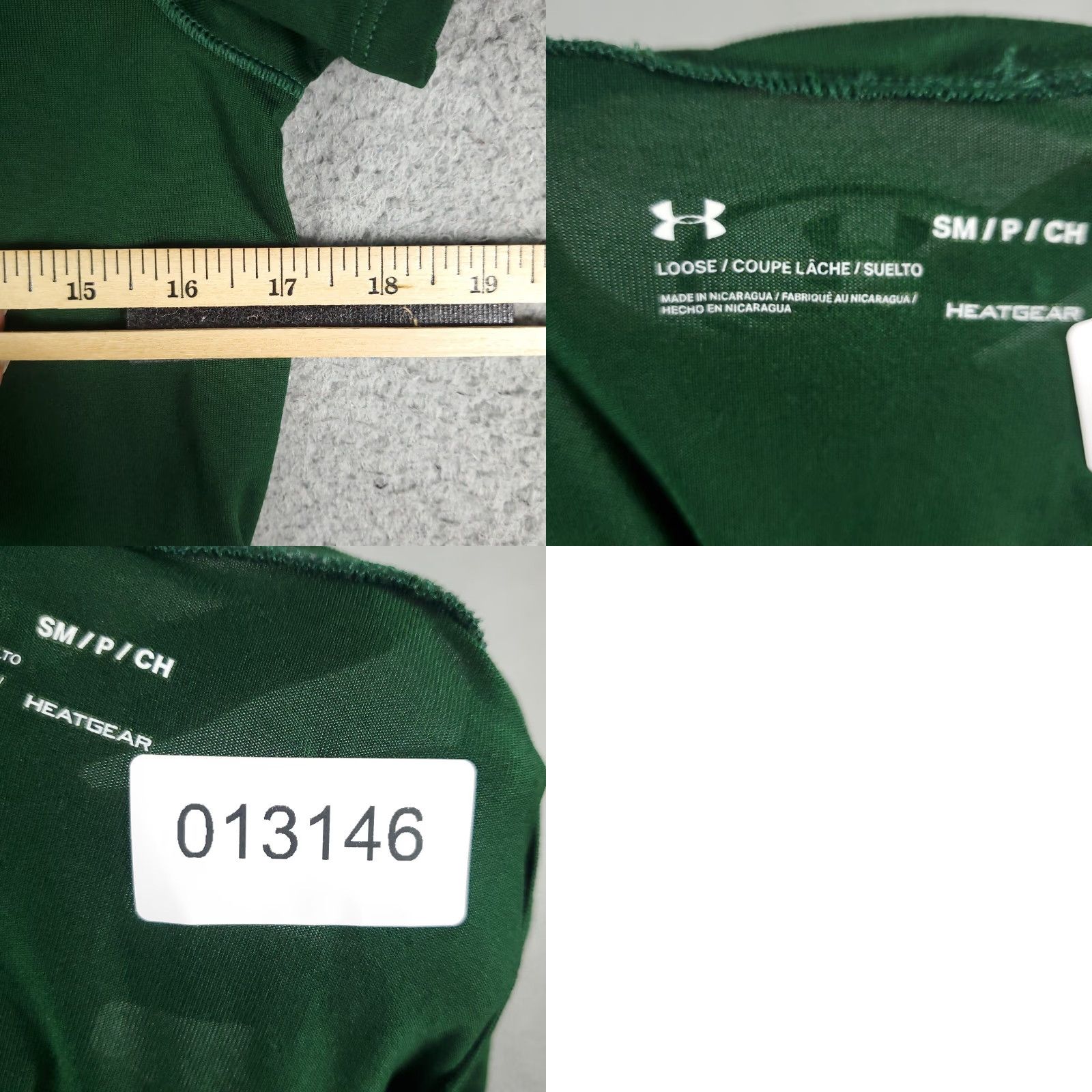 Under Armour Under Armour Warriors HeatGear T-Shirt Short Sleeve Shirt Small Green Unisex Adults Regular Crew Neck Breathable Logo Activewear Modern 90s Sports Size US S / EU 44-46 / 1 - 8 Thumbnail