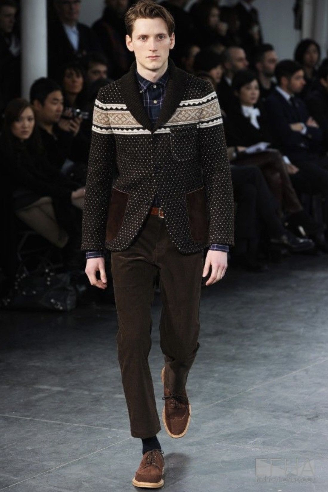 Junya Watanabe Junya Watanabe MAN AW11 Nordic Long Knitted Wool Sweater Size US S / EU 44-46 / 1 - 1 Thumbnail