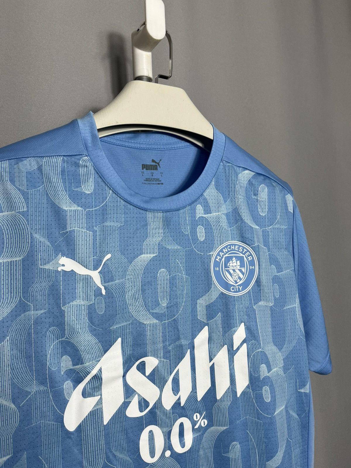 Puma Puma Manchester City 2024 2025 Pre-Match Mens Blue Jersey Size US L / EU 52-54 / 3 - 2 Thumbnail