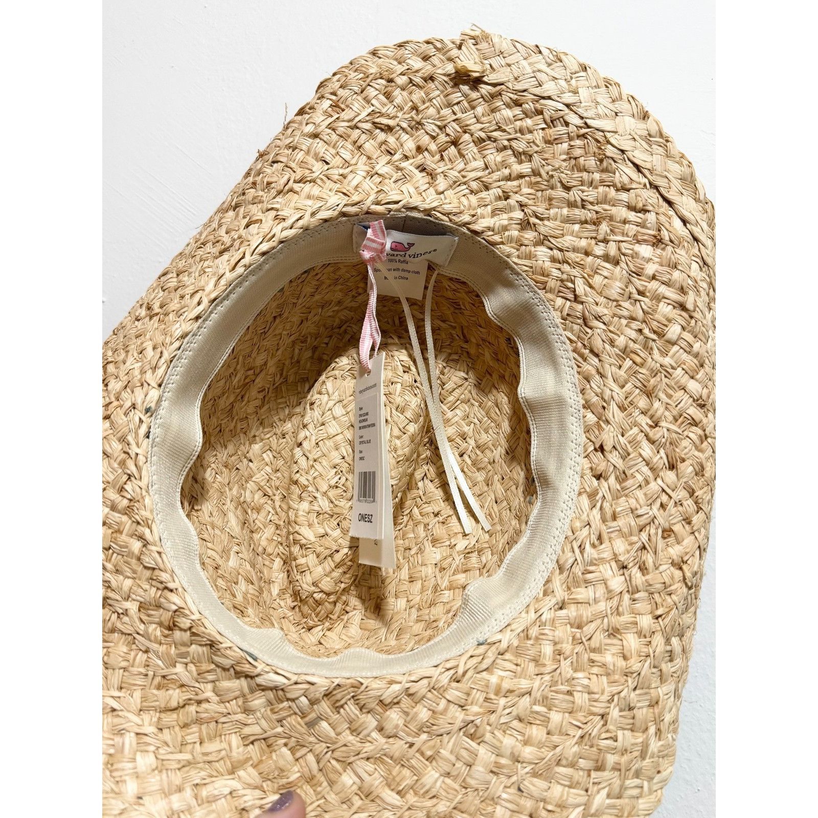 Vineyard Vines NWT New Vineyard Vines Women’s Raffia straw fedora hat Size ONE SIZE - 6 Thumbnail