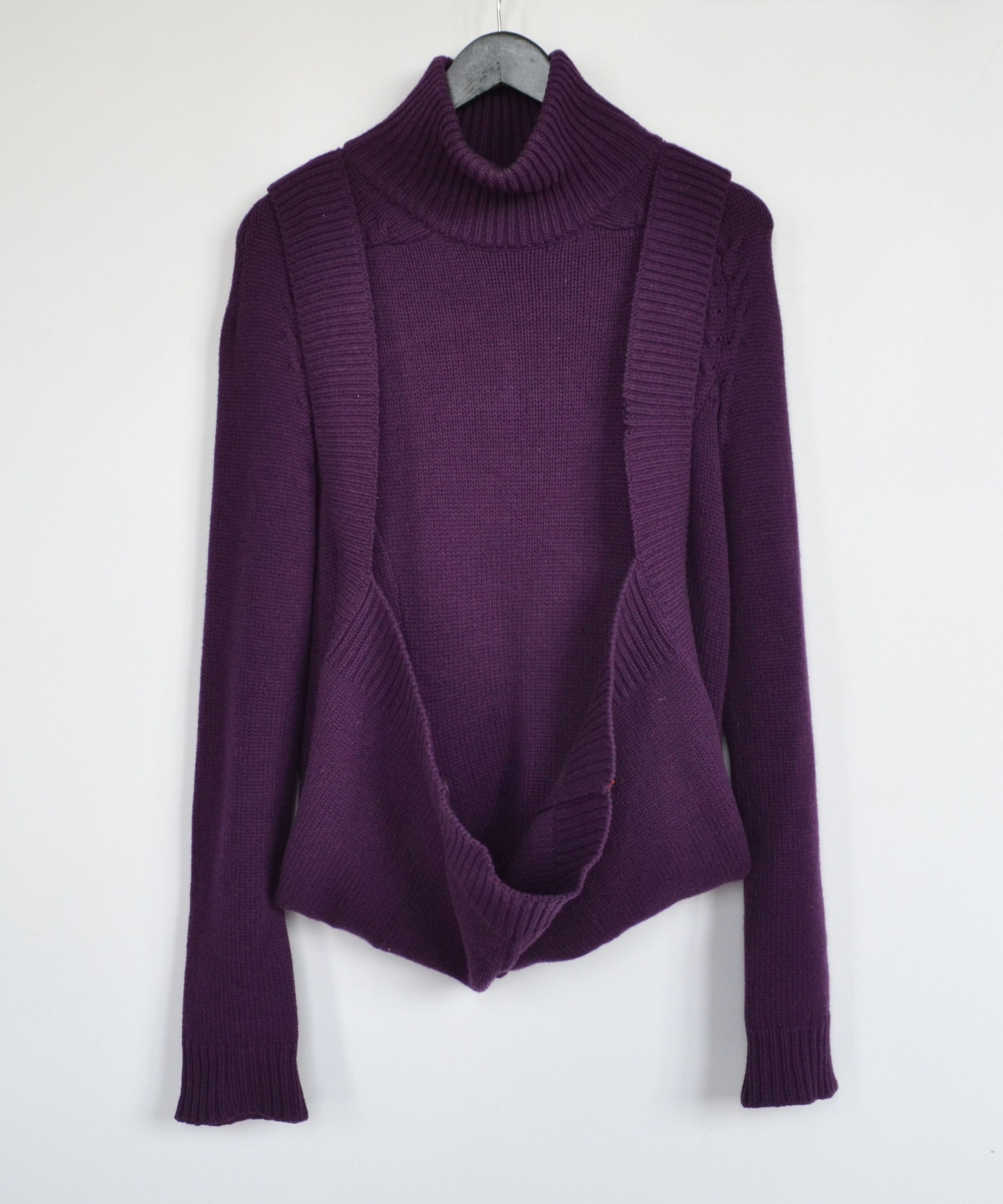 Givenchy GIVENCHY Sweater Cross Belt Waist Jumper Dress Purple Size M / US 6-8 / IT 42-44 - 8 Thumbnail