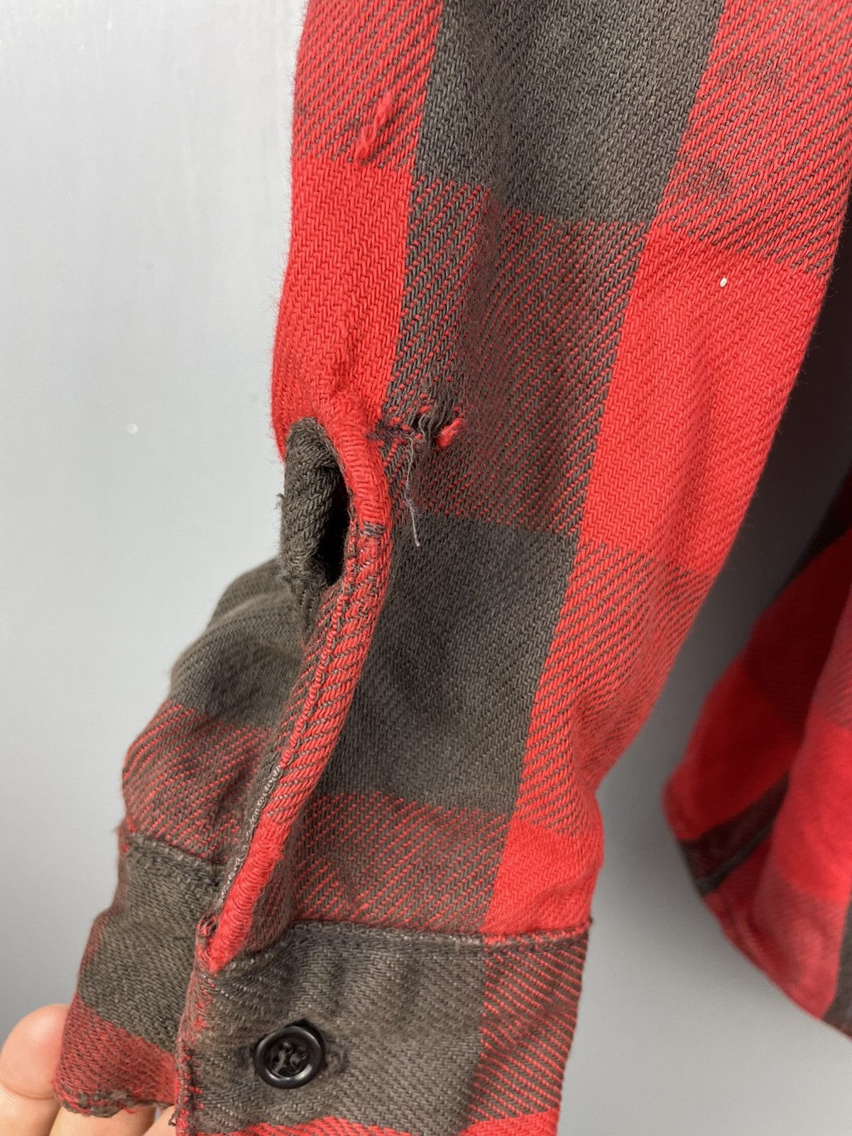 FiveBrother Vintage 80s Five Brother distressed flannel shirt Size US L / EU 52-54 / 3 - 7 Thumbnail