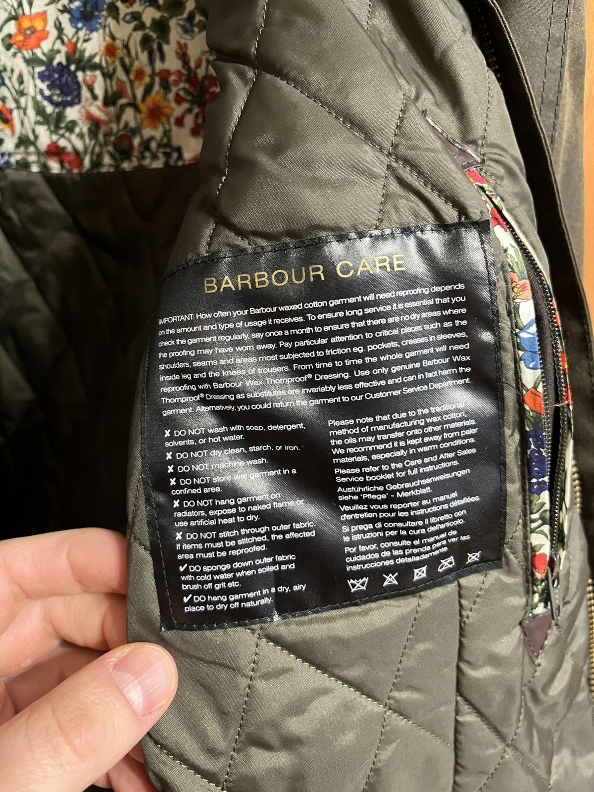 Barbour Barbour Rachel floral lining Liberty wax jacket Size XS / US 0-2 / IT 36-38 - 9 Thumbnail