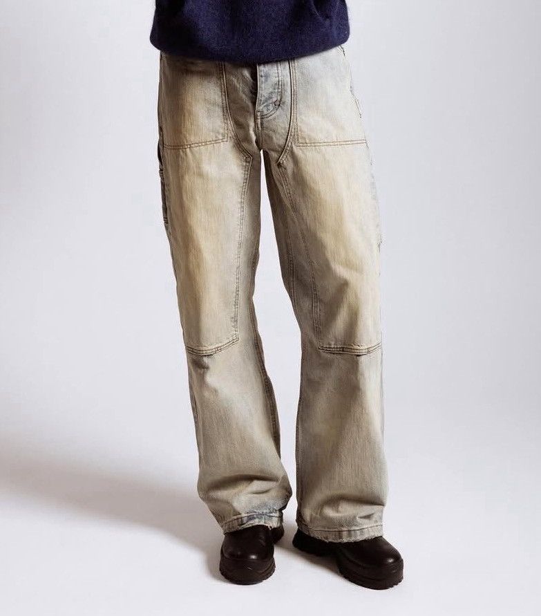 No Maintenance Light-Wash Flared Japense Denim Carpenters Size US 34 / EU 50 - 1 Thumbnail
