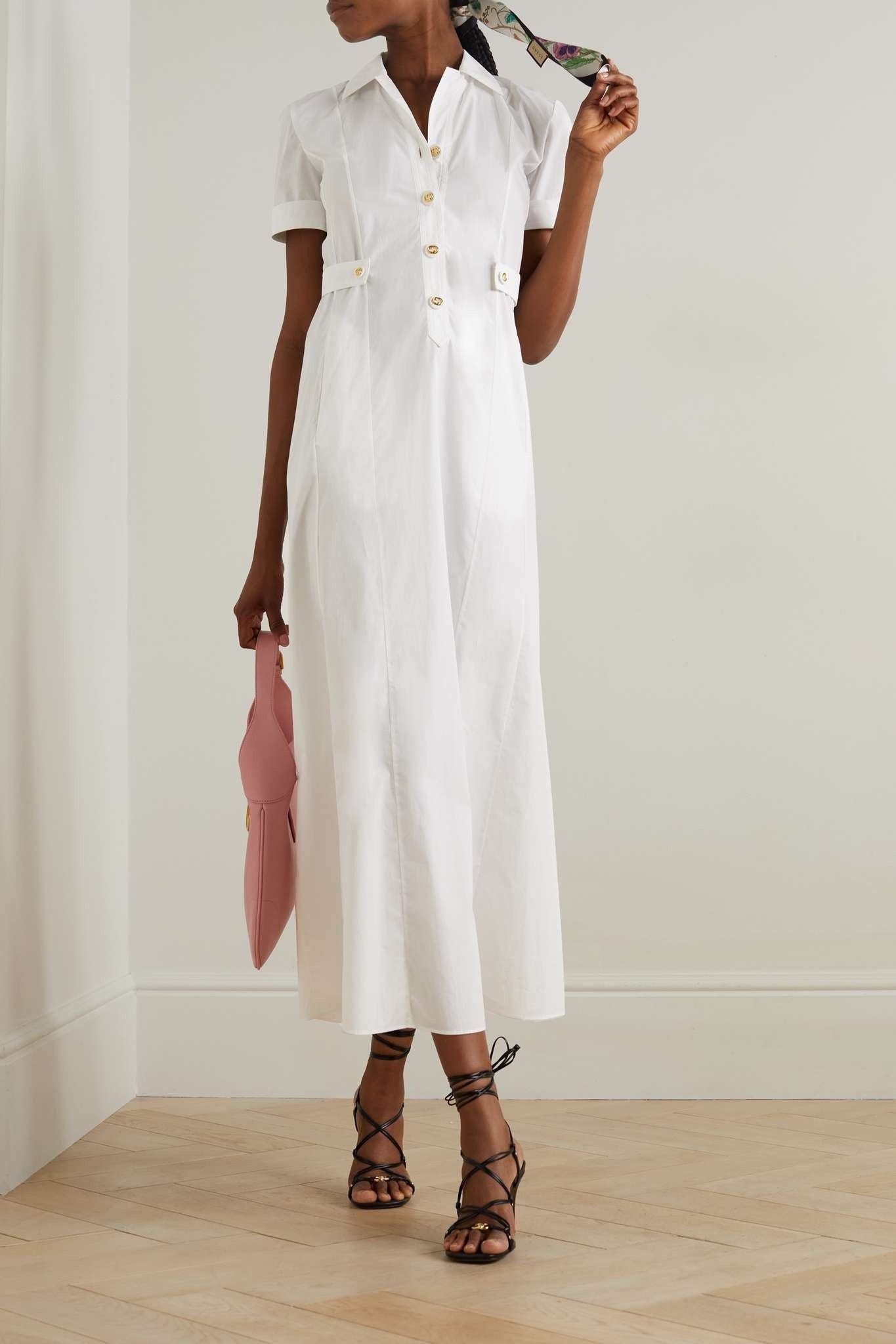 Gucci Cotton Poplin Dress SIZE 44