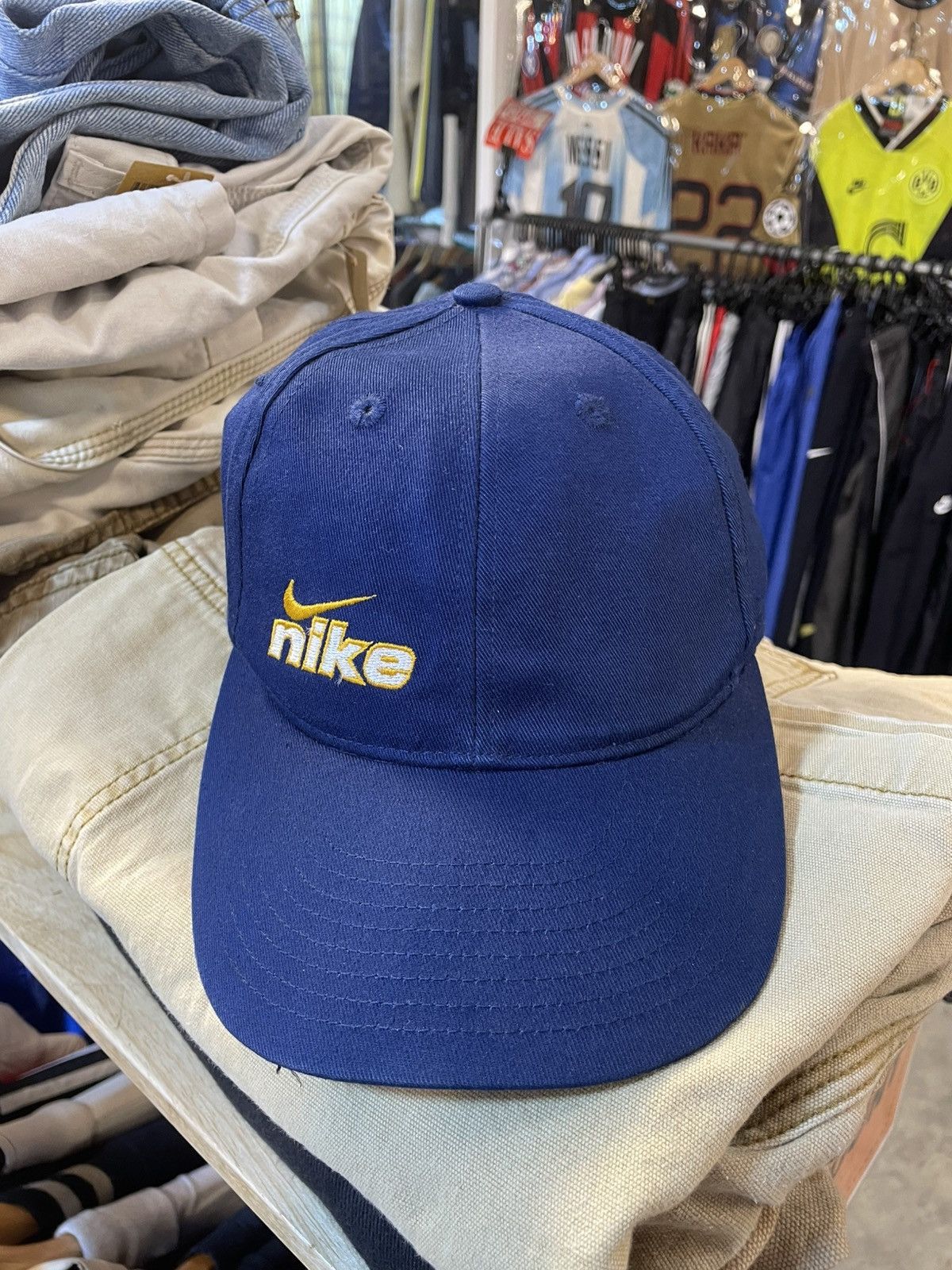Nike Vintage Nike Spell Out Cap Size ONE SIZE - 2 Thumbnail