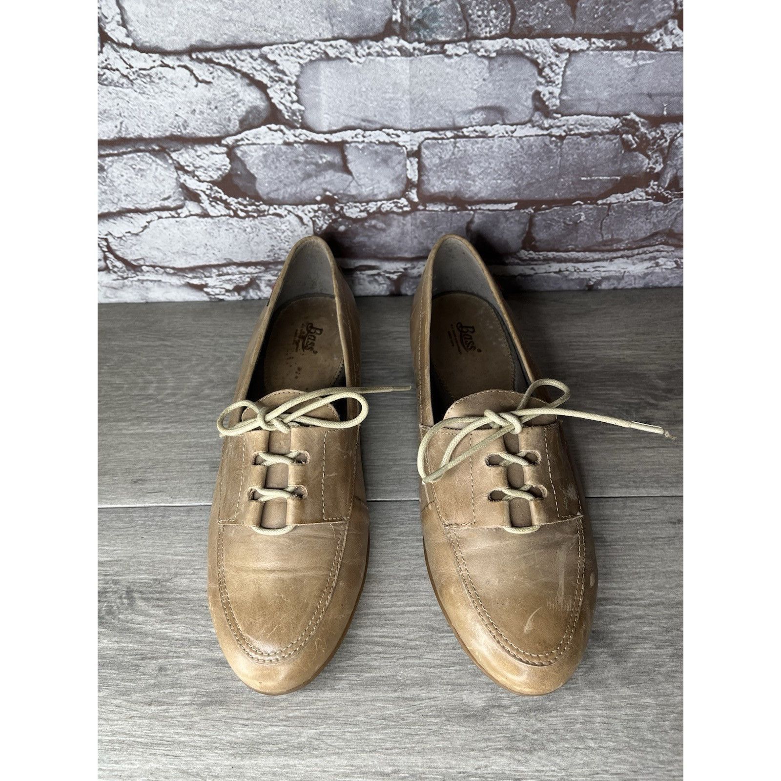 Bass GH Bass & Co. Bass Carla Clay Tan Leather Oxfords Shoes Wome Size US 11 / IT 41 - 14 Thumbnail