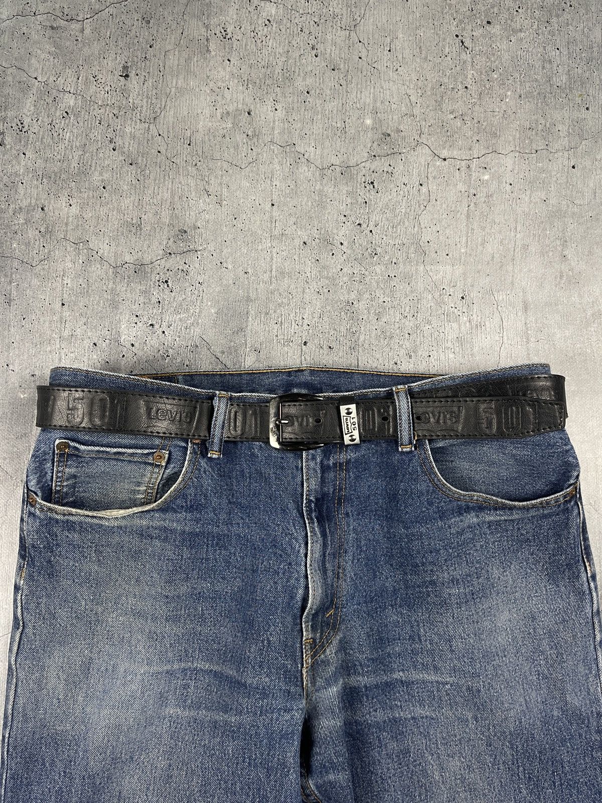 Levi's × Levi's Vintage Clothing × Vintage Vintage Levi's Black Leather Belt Size ONE SIZE - 1 Thumbnail