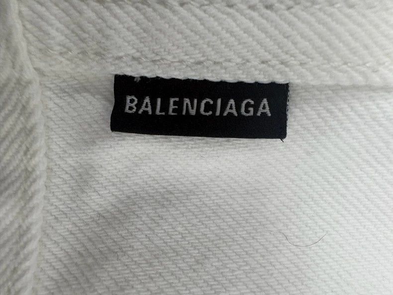 Balenciaga Balenciaga white base back logo denim jacket-2506 Size US XS / EU 42 / 0 - 5 Thumbnail