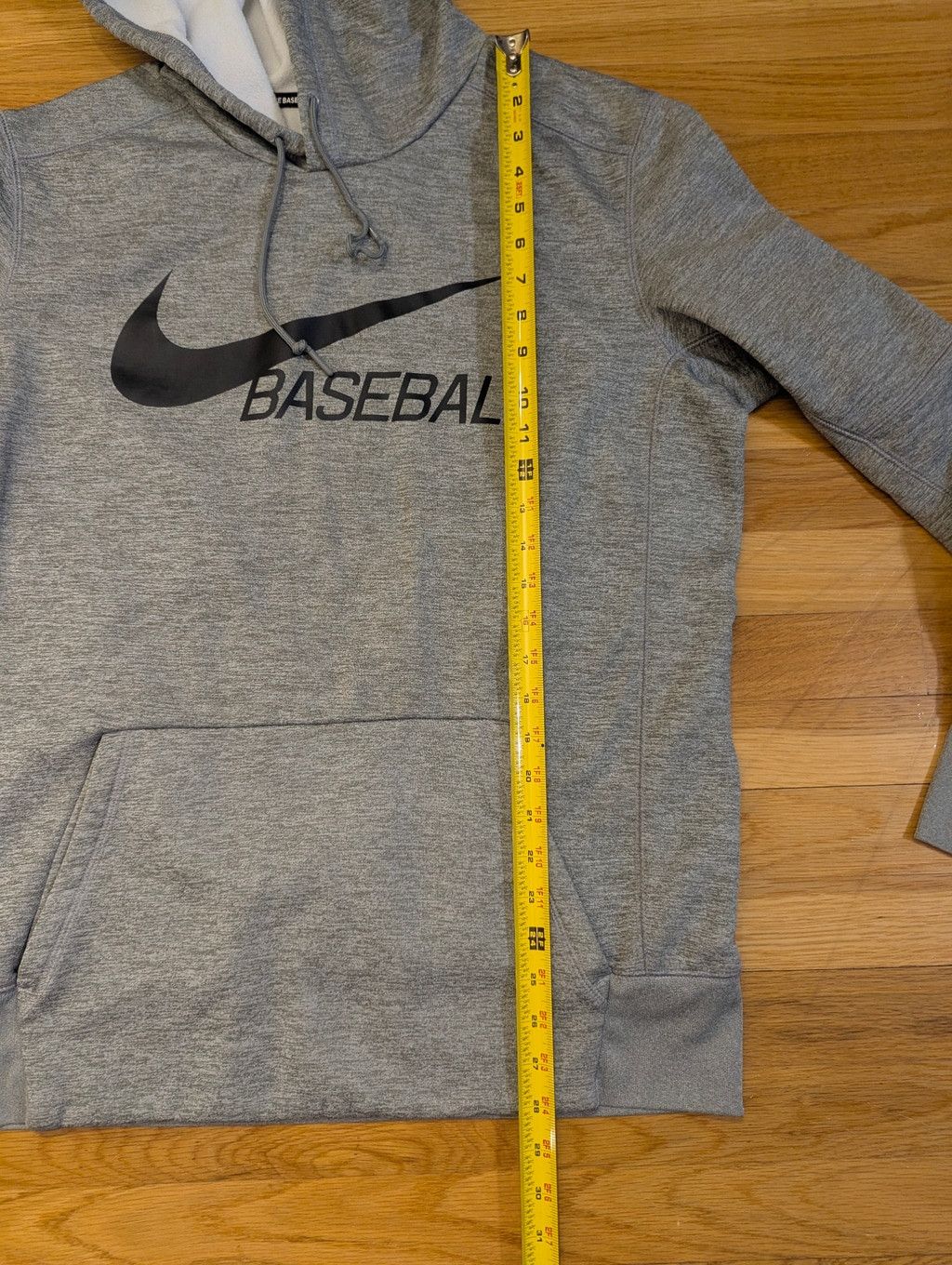 Nike Nike Baseball Hoodie Sweatshirt Large - gray w black logo Size US L / EU 52-54 / 3 - 10 Thumbnail