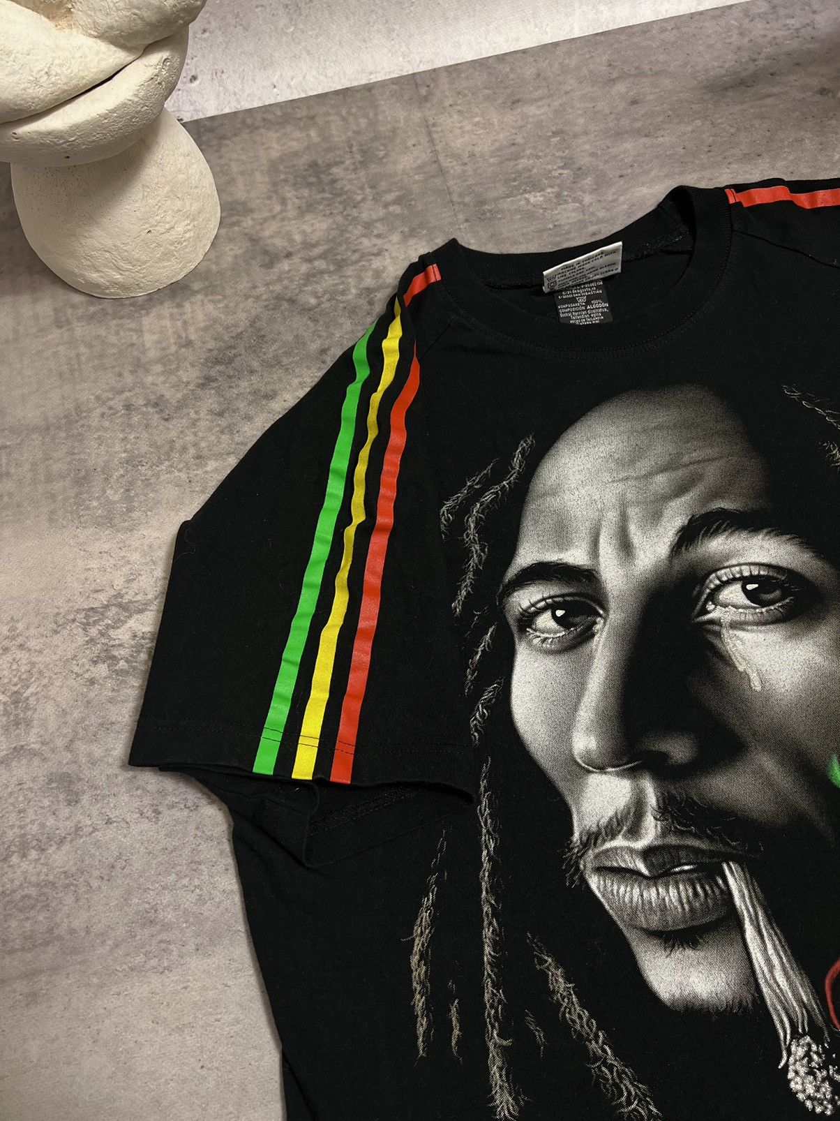 Bob Marley × Vintage Vintage The Roxx Bob Marley Tshirt Size US L / EU 52-54 / 3 - 3 Thumbnail
