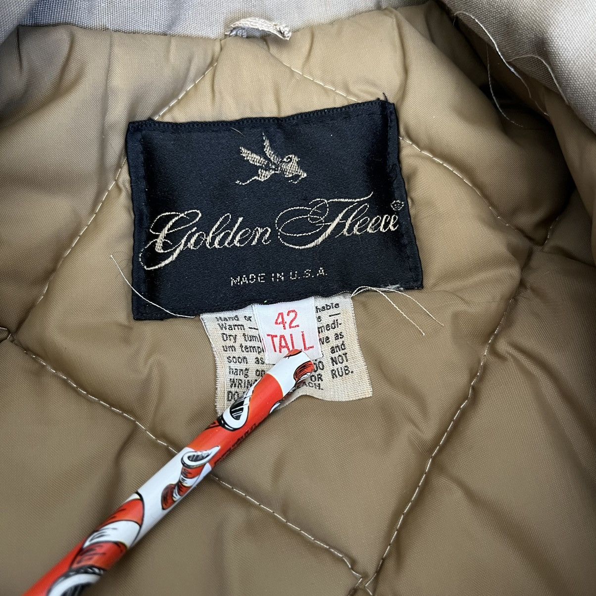 Vintage True Vintage 1960s Golden Fleece Quilted Work Jacket Zip Up Size US L / EU 52-54 / 3 - 7 Thumbnail