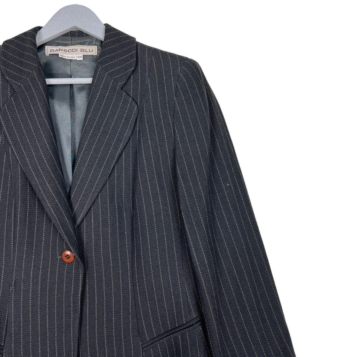 Designer 🔥 RAPSODI BLU STRIPE LAZER JACKET MADE IN ITALY Size US S / EU 44-46 / 1 - 6 Thumbnail