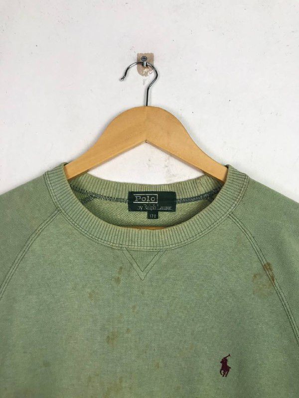 Polo Ralph Lauren × Ralph Lauren × Vintage Vintage Distressed Polo Ralph Lauren Sweatshirt Size US L / EU 52-54 / 3 - 3 Thumbnail