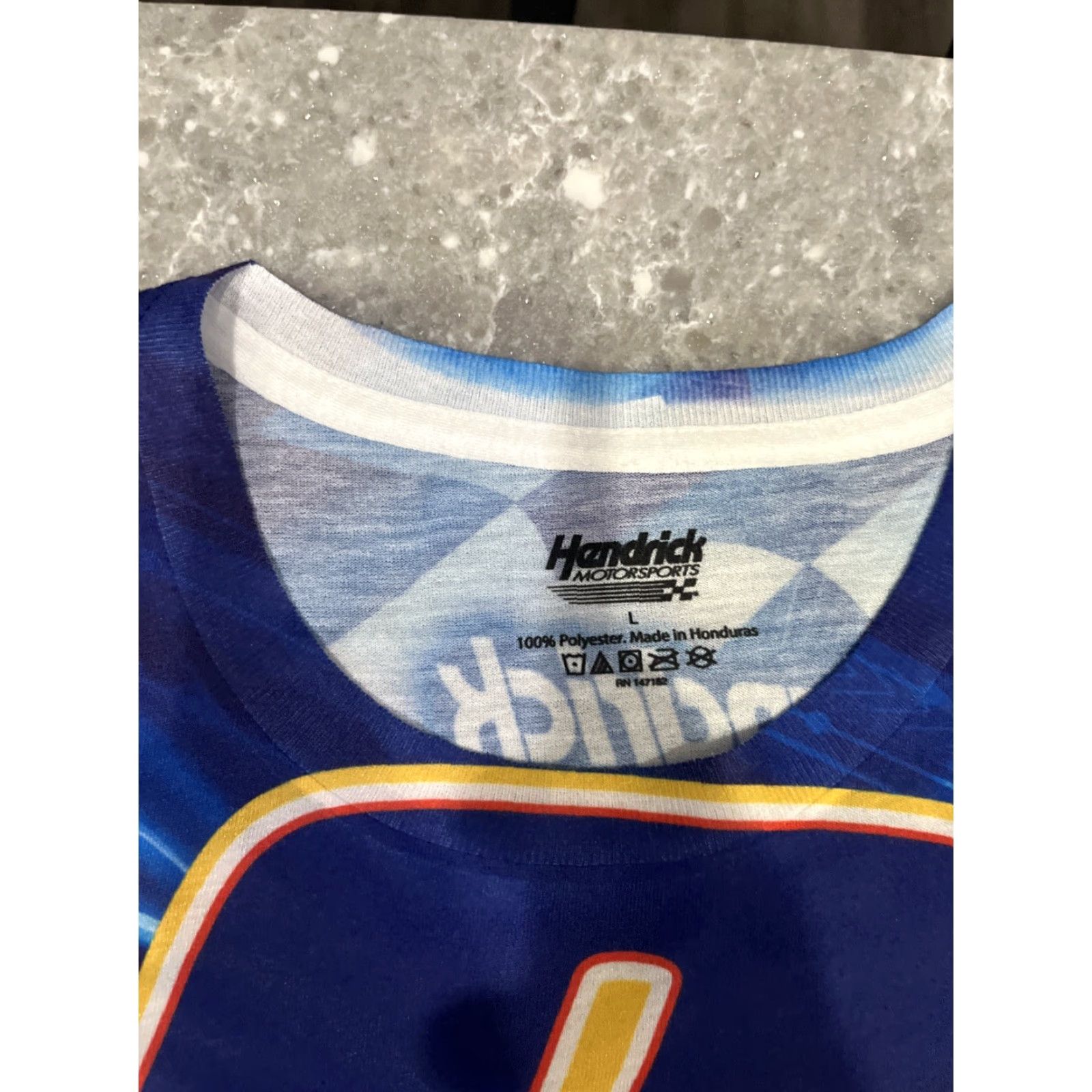NASCAR Hendricks Motorsports Chase Elliot #9 Tshirt Men L Blue Graphic Print Nascar Racing AOP Shirt Size US L / EU 52-54 / 3 - 4 Thumbnail