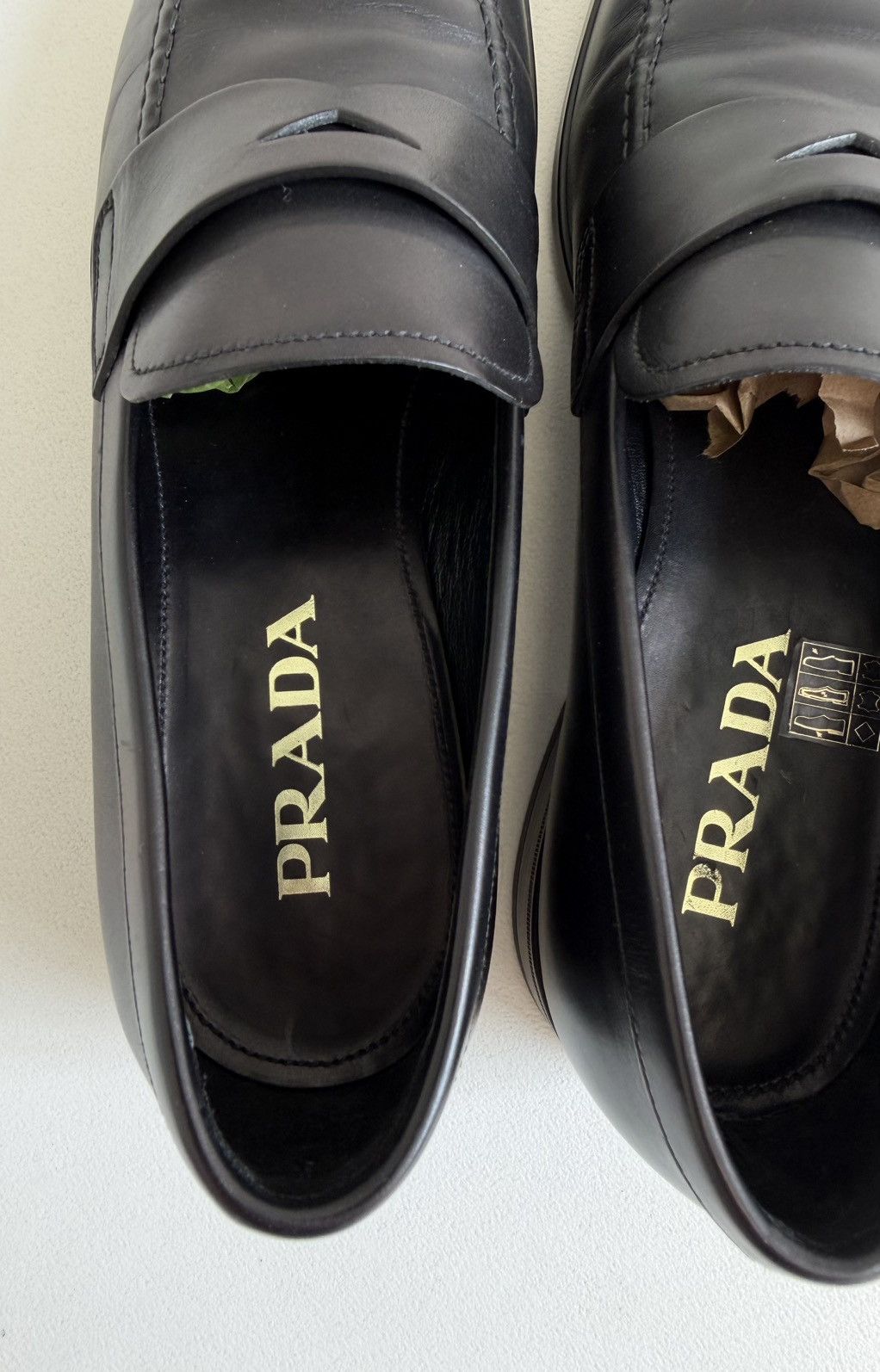 Prada Black Leather ‘Low Profile’ Loafers Size US 9 / EU 42 - 8 Thumbnail
