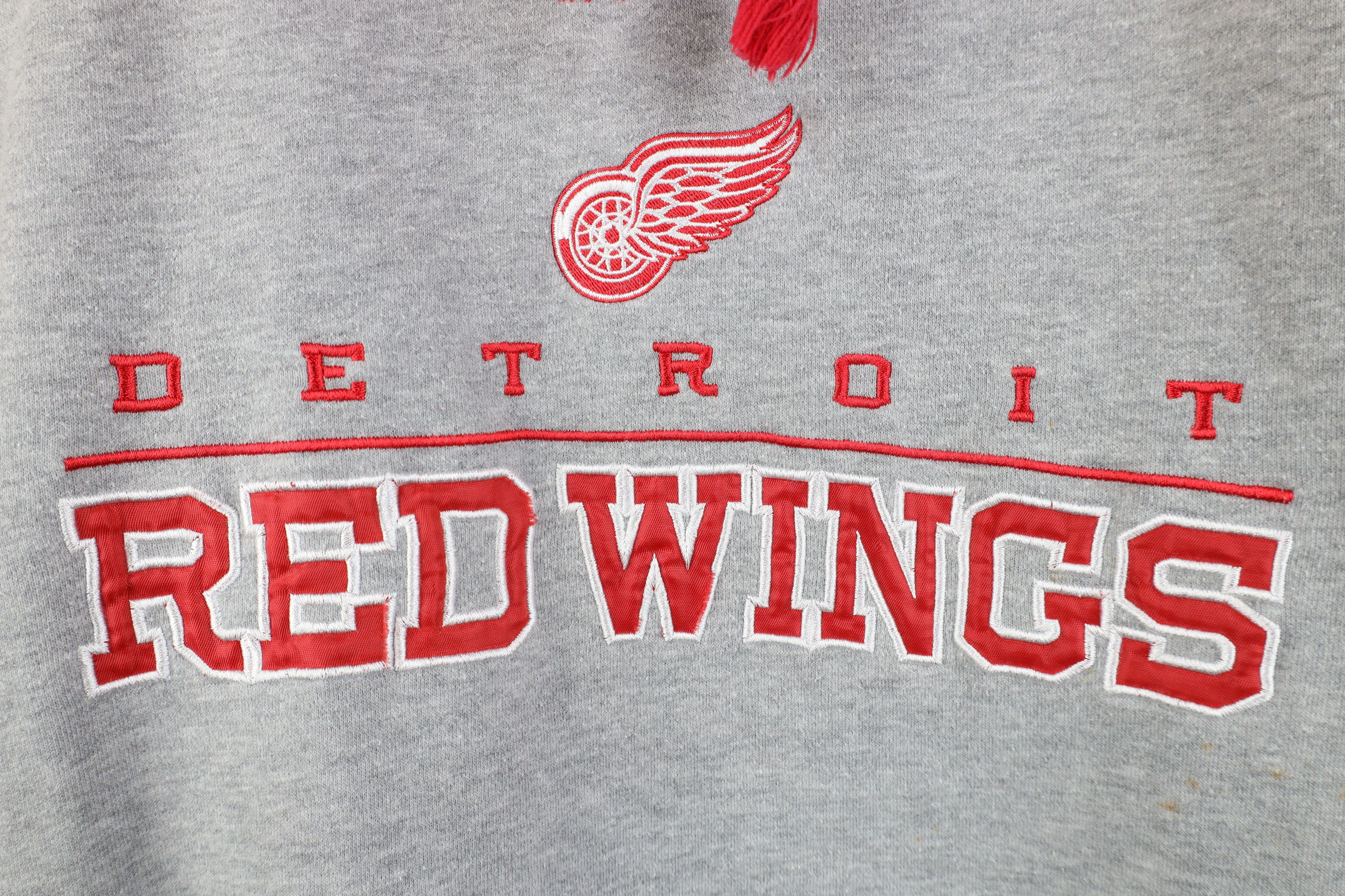 Vintage Vintage Y2K NHL Detroit Red Wings Hockey Hoodie Sweatshirt Size US XXL / EU 58 / 5 - 4 Thumbnail
