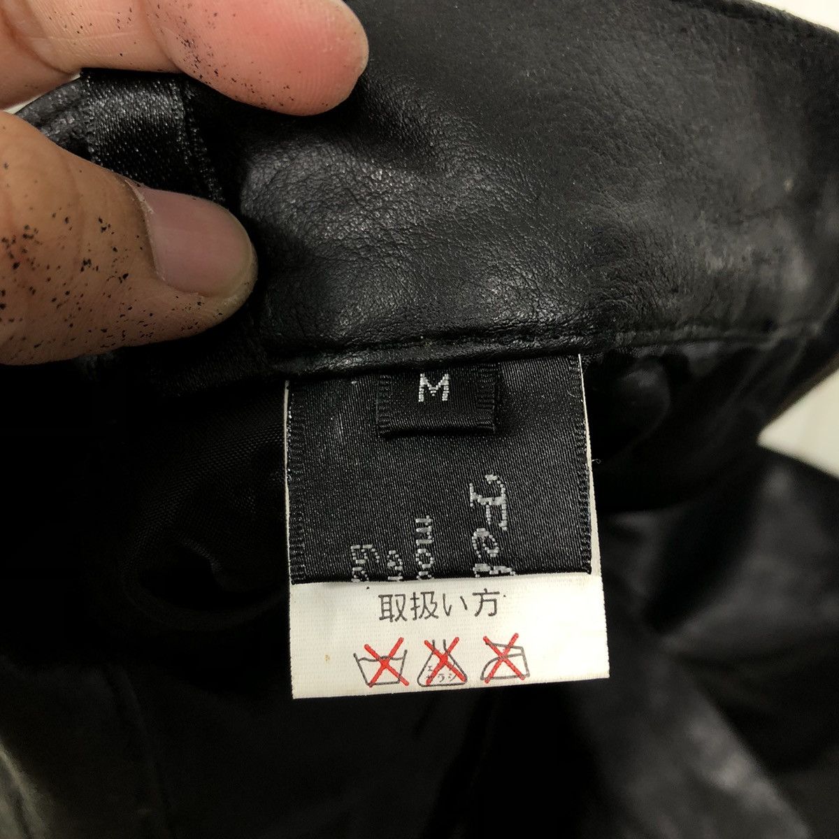 Genuine Leather 🔥90’s Vintage Genuine Leather Pants Fellow Issey Miyake Size US 28 / EU 44 - 11 Thumbnail