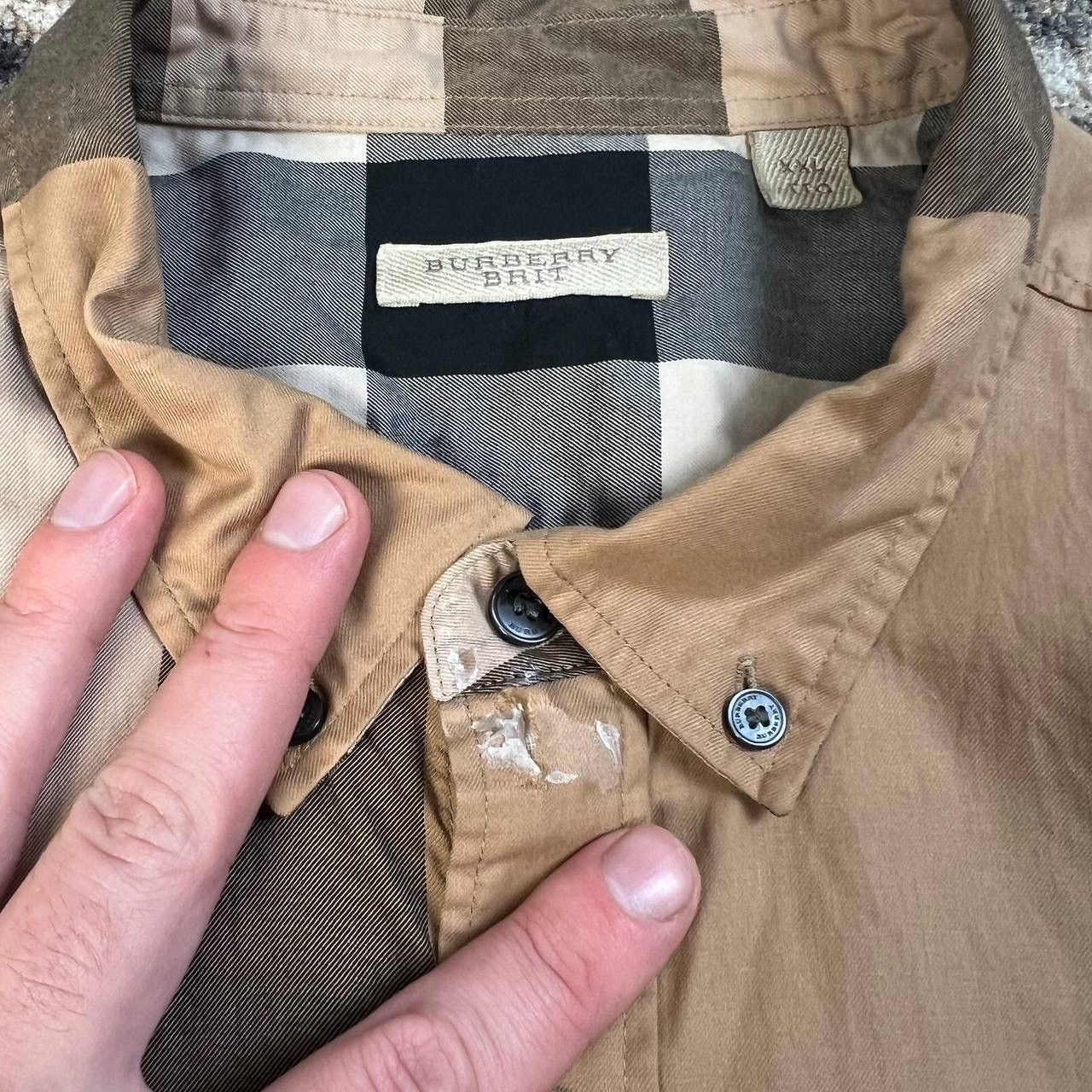 Burberry Burberry Luxury Nova Check Button Up Shirt Size US XXL / EU 58 / 5 - 11 Thumbnail