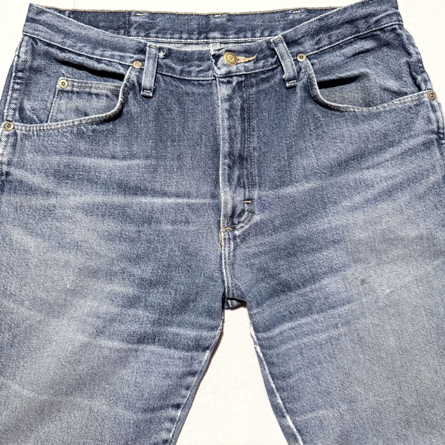 Wrangler Wrangler Jeans Men's Blue Denim Mid-Rise Classic Fit Straight Zip Fly - 34X30 Size US 34 / EU 50 - 3 Thumbnail