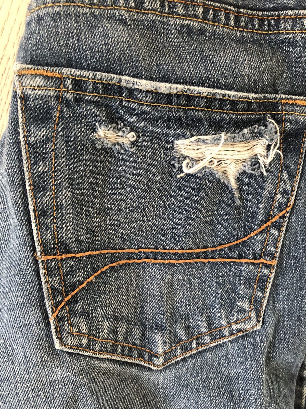 Hollister blue distressed hollister slim straight jeans 28 x 30 men’s Size US 28 / EU 44 - 9 Thumbnail