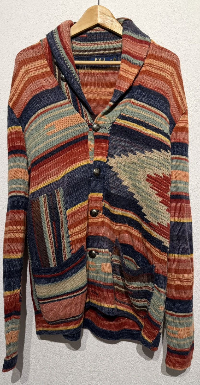 Polo Ralph Lauren Polo Ralph Lauren Shawl Collar Knit Cardigan Jacket – Size M Size US M / EU 48-50 / 2 - 1 Thumbnail