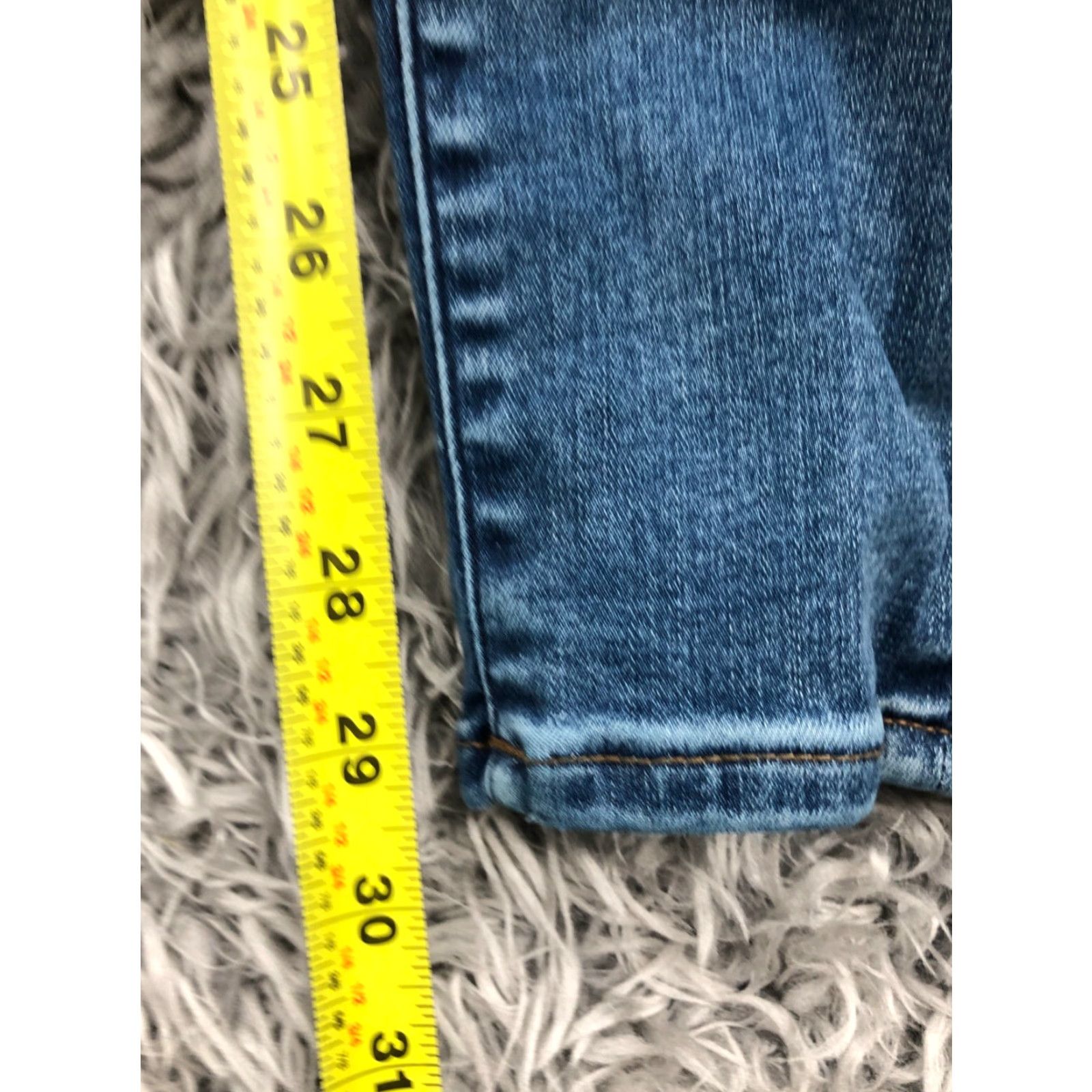 Abercrombie & Fitch Abercrombie & Fitch Simone High Rise Skinny Jeans Womens Blue Size 2 Long Size 26" / US 2 / IT 38 - 3 Thumbnail