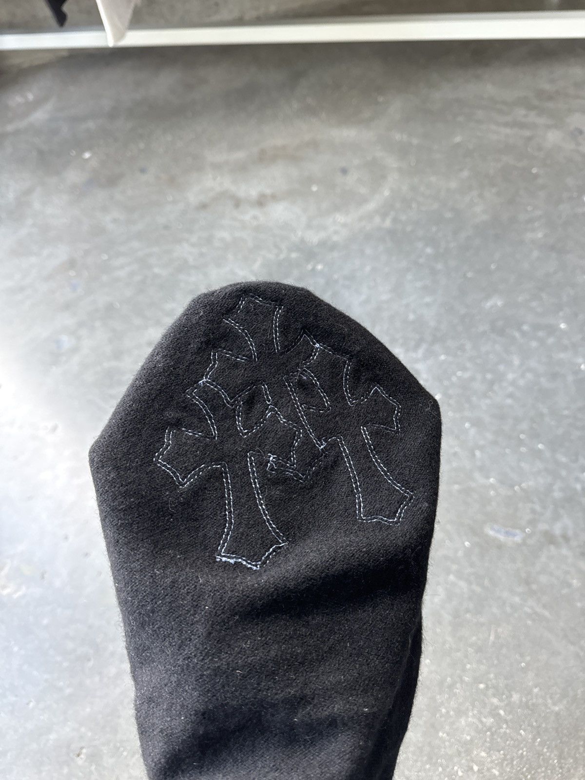 Chrome Hearts Chrome Hearts Cashmere Triple Blue Cross Beanie Mask Size ONE SIZE - 3 Thumbnail