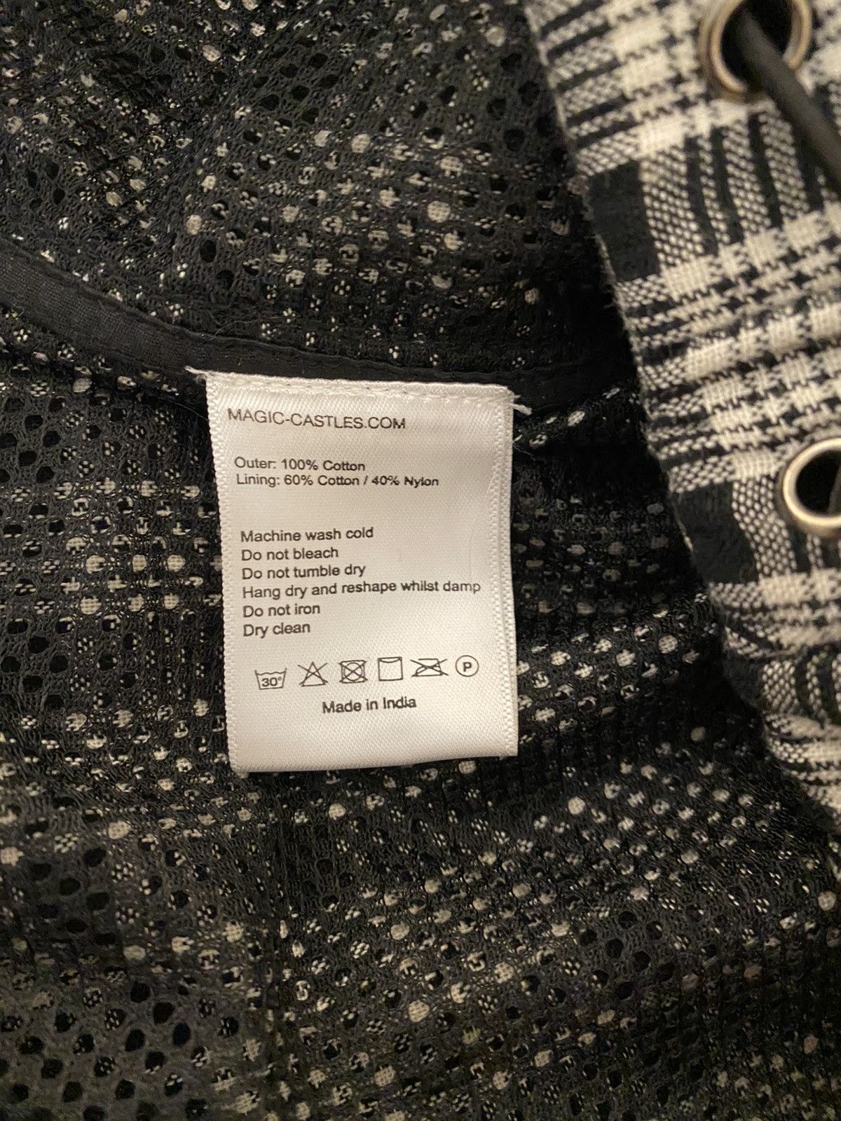 Other Magic Castles Beyond Short Black Ecru Check XL Size US 36 / EU 52 - 13 Thumbnail