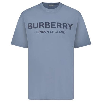 Burberry o1w1db10326 Ellison Logo T-Shirt in Blue Size US XL / EU 56 / 4 - 1 Thumbnail