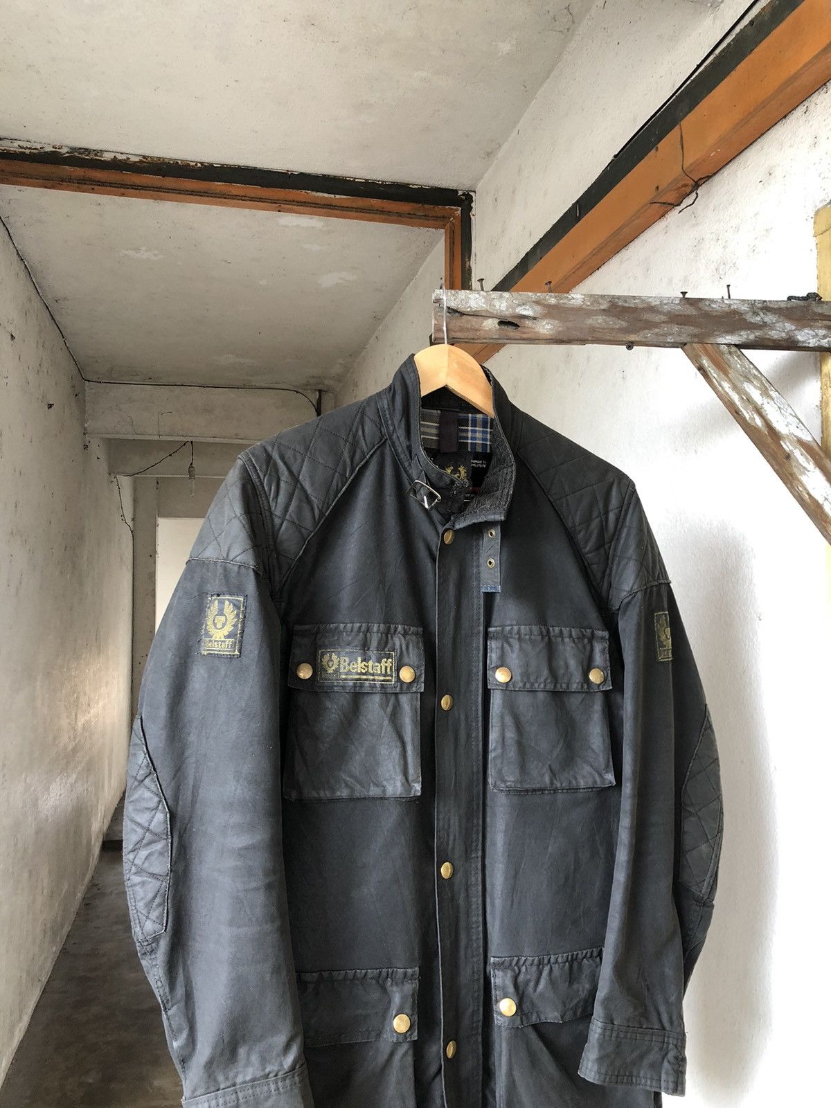 Vintage Belstaff Distressed Trialmaster Waxed Jacket
