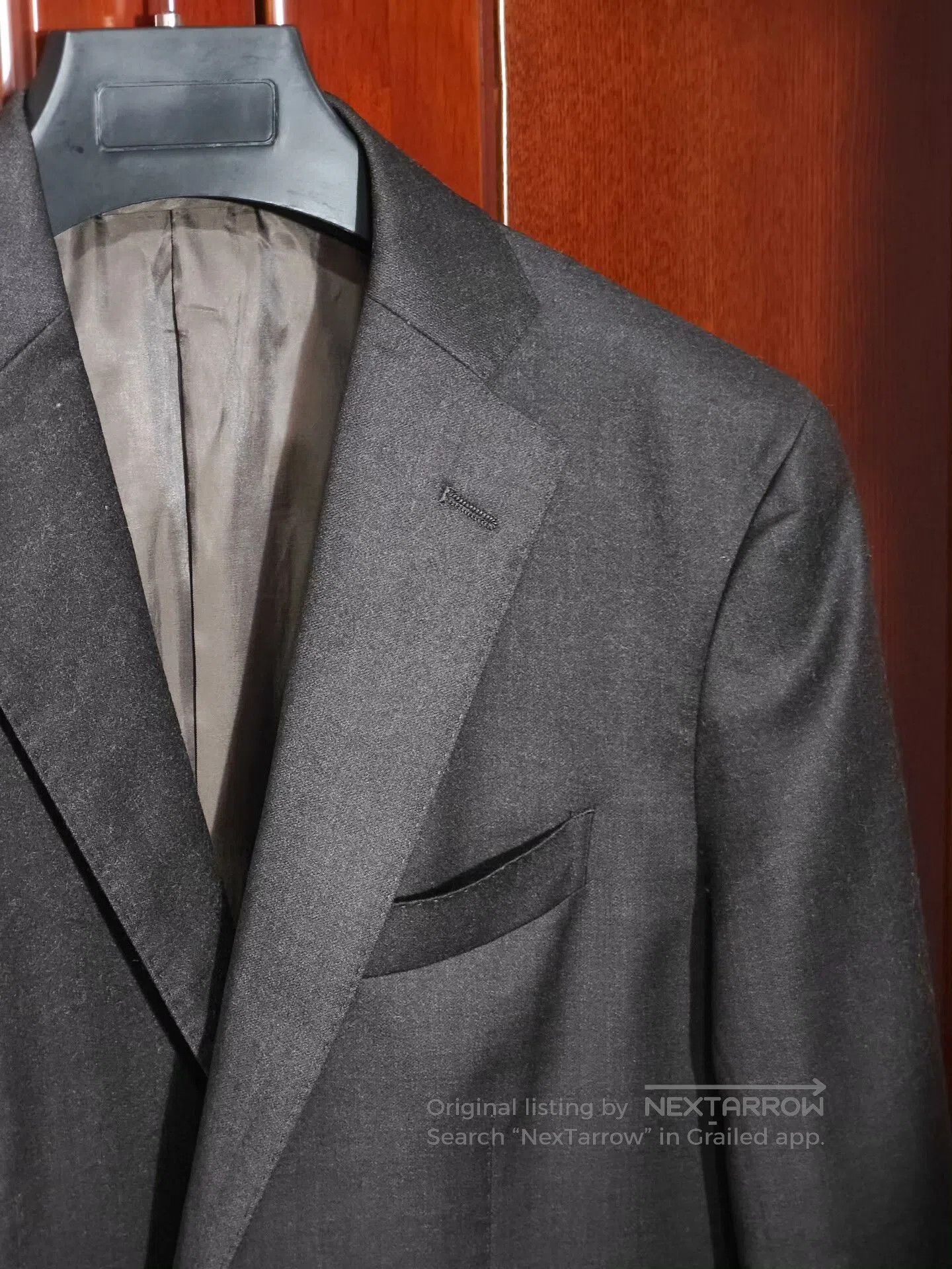 Japanese Brand Italian Custom Wool Suit VBC Brown. Size US M / EU 48-50 / 2 - 2 Thumbnail