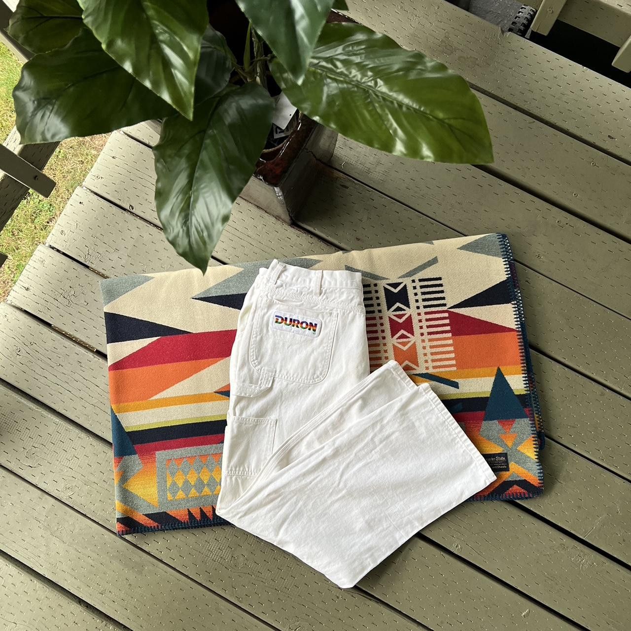 Vintage Vintage carpenter pants 90s painter unisex white Size US 32 / EU 48 - 3 Thumbnail
