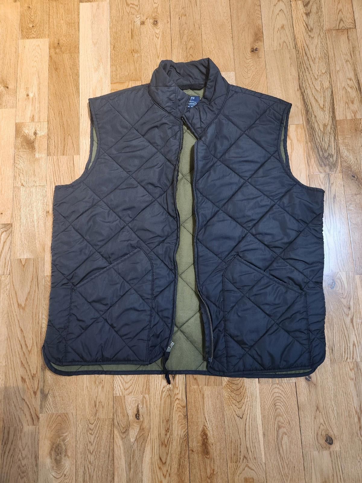 J.Crew J.Crew Black Men's Vest Quilted Full Zip Pockets Men's L Size US L / EU 52-54 / 3 - 1 Thumbnail