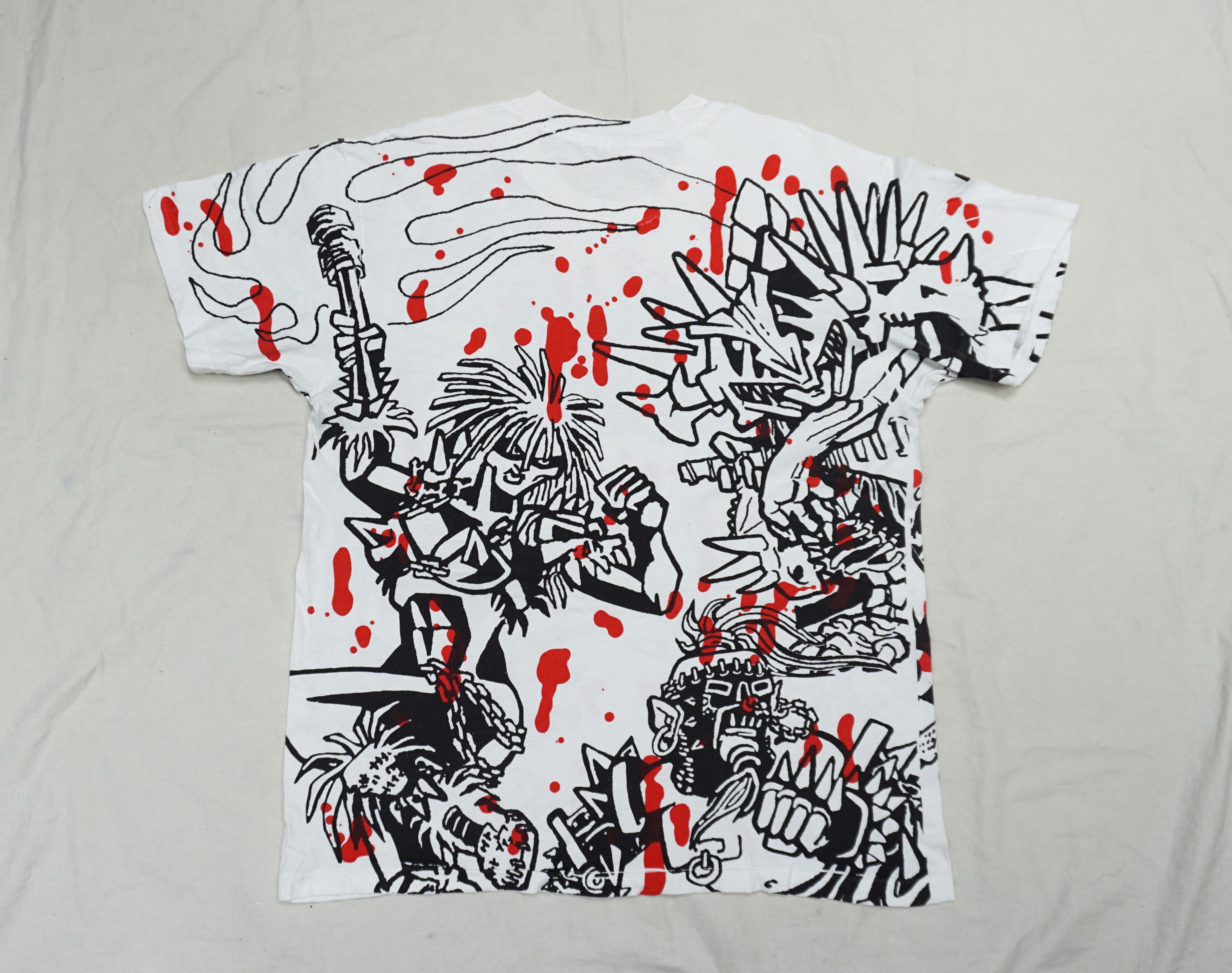Band Tees × Vintage 90's GWAR all over print T-Shirt Made In USA Size US L / EU 52-54 / 3 - 4 Thumbnail