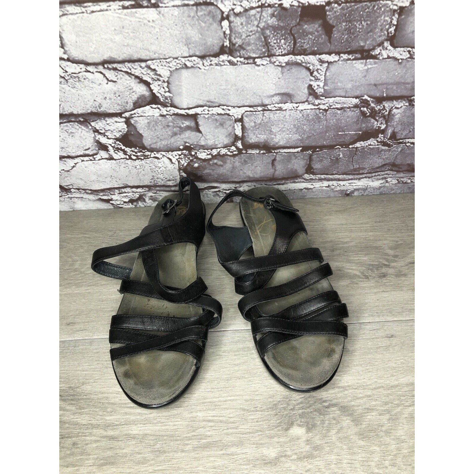 Other Dansko 2406020200 Black Leather Ankle Strap Heel Sandals Wom Size US 8 / IT 38 - 14 Thumbnail