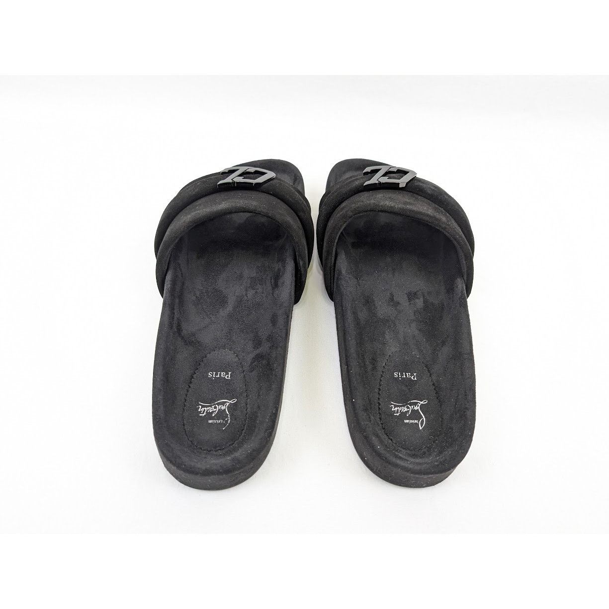 Christian Louboutin o1rshd1 Crosta Varsimule Bizz Flat in Black Size US 11 / EU 44 - 19 Thumbnail
